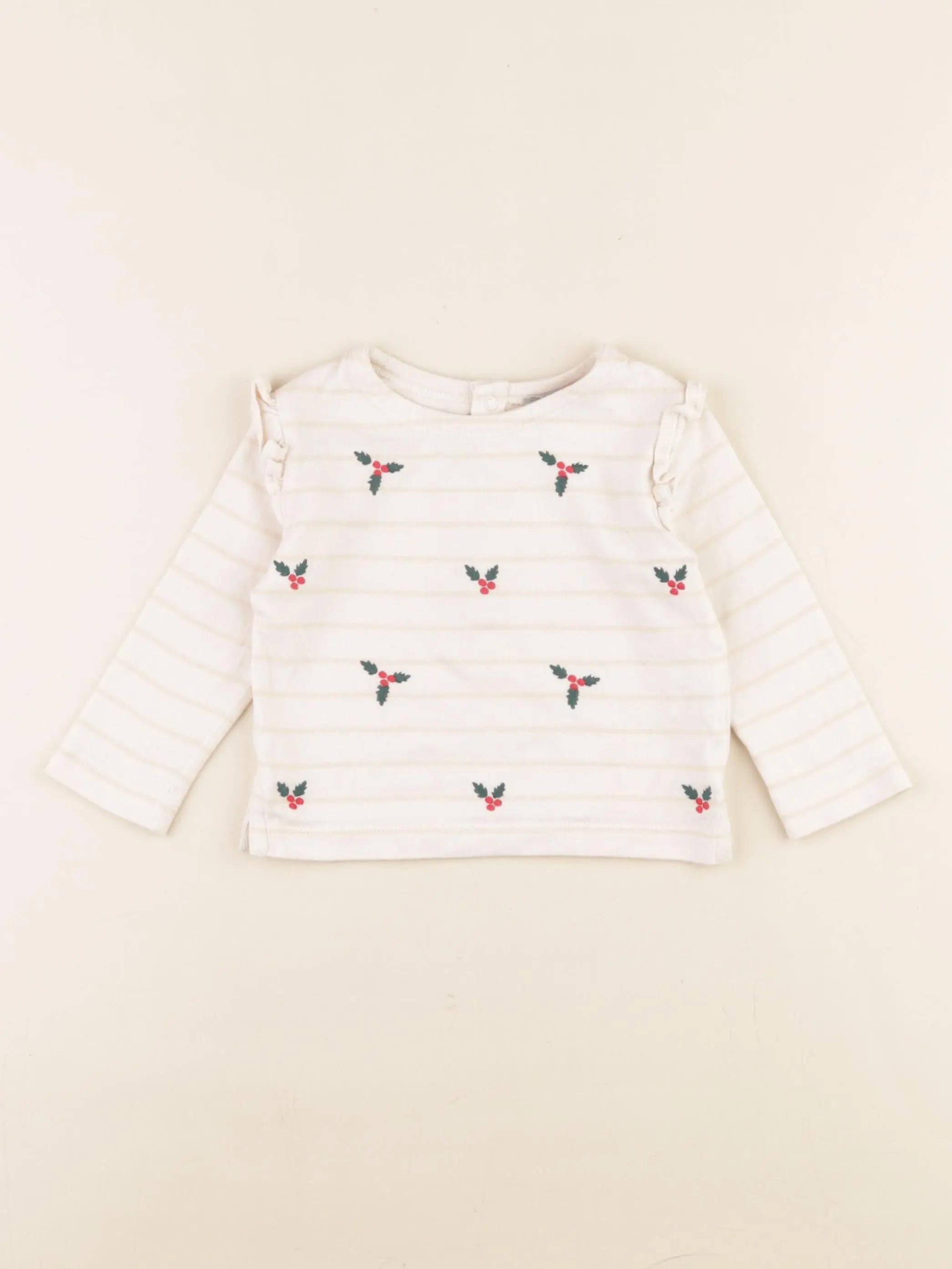 Boutchou - tee-shirt beige - 9 mois