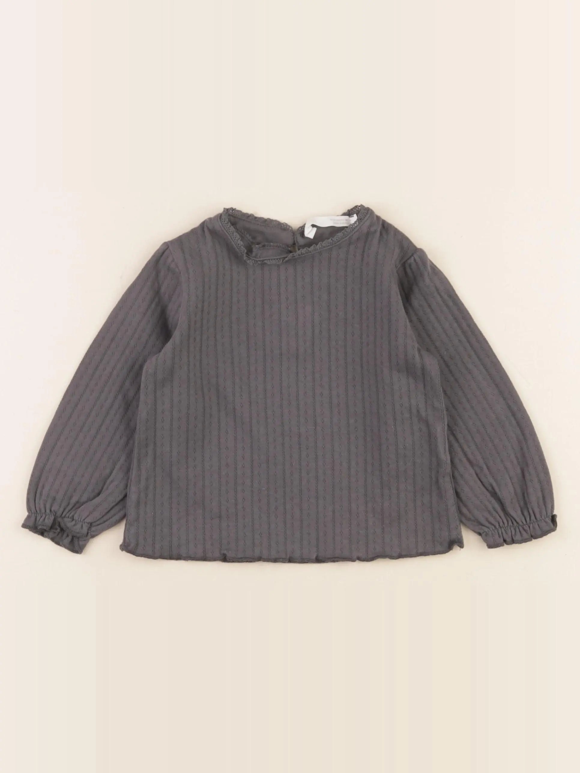 Zara - tee-shirt gris - 9/12 mois