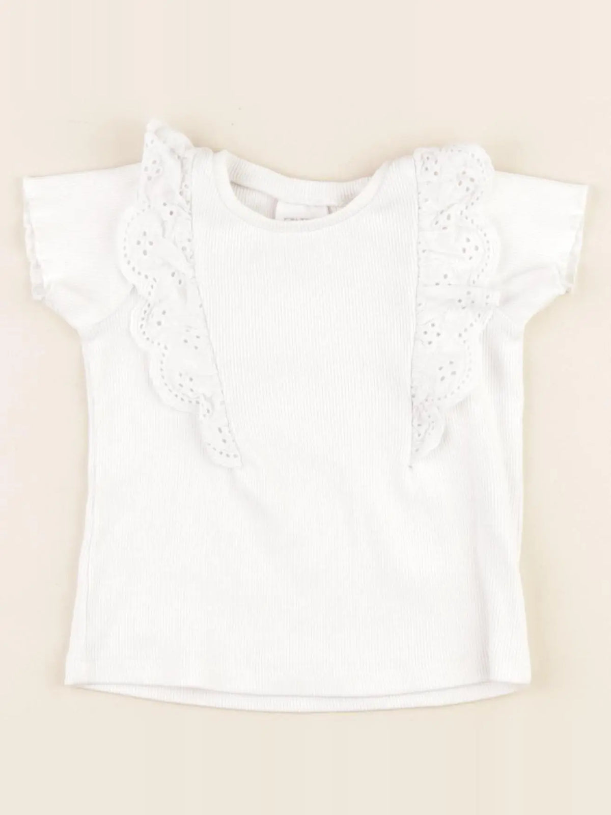 Zara - tee-shirt blanc - 6/9 mois