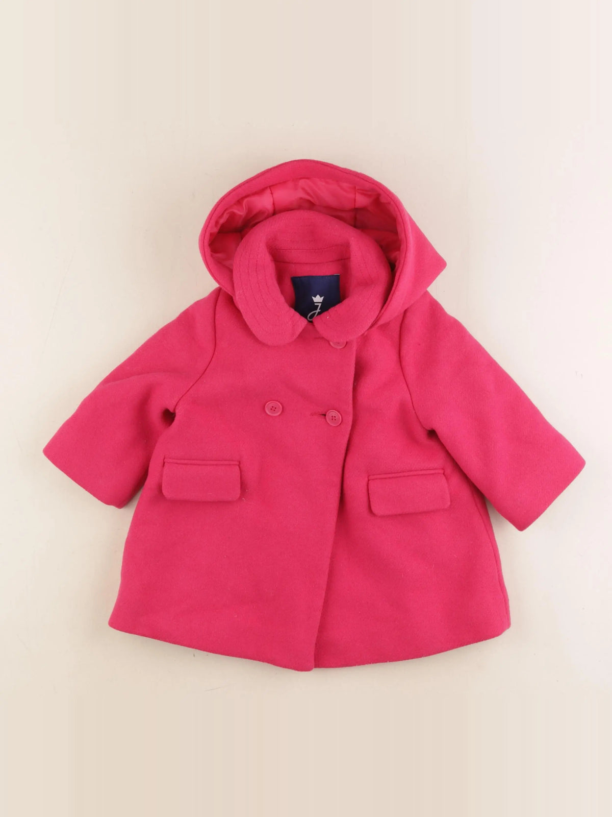 Jacadi - manteau rose - 12 mois