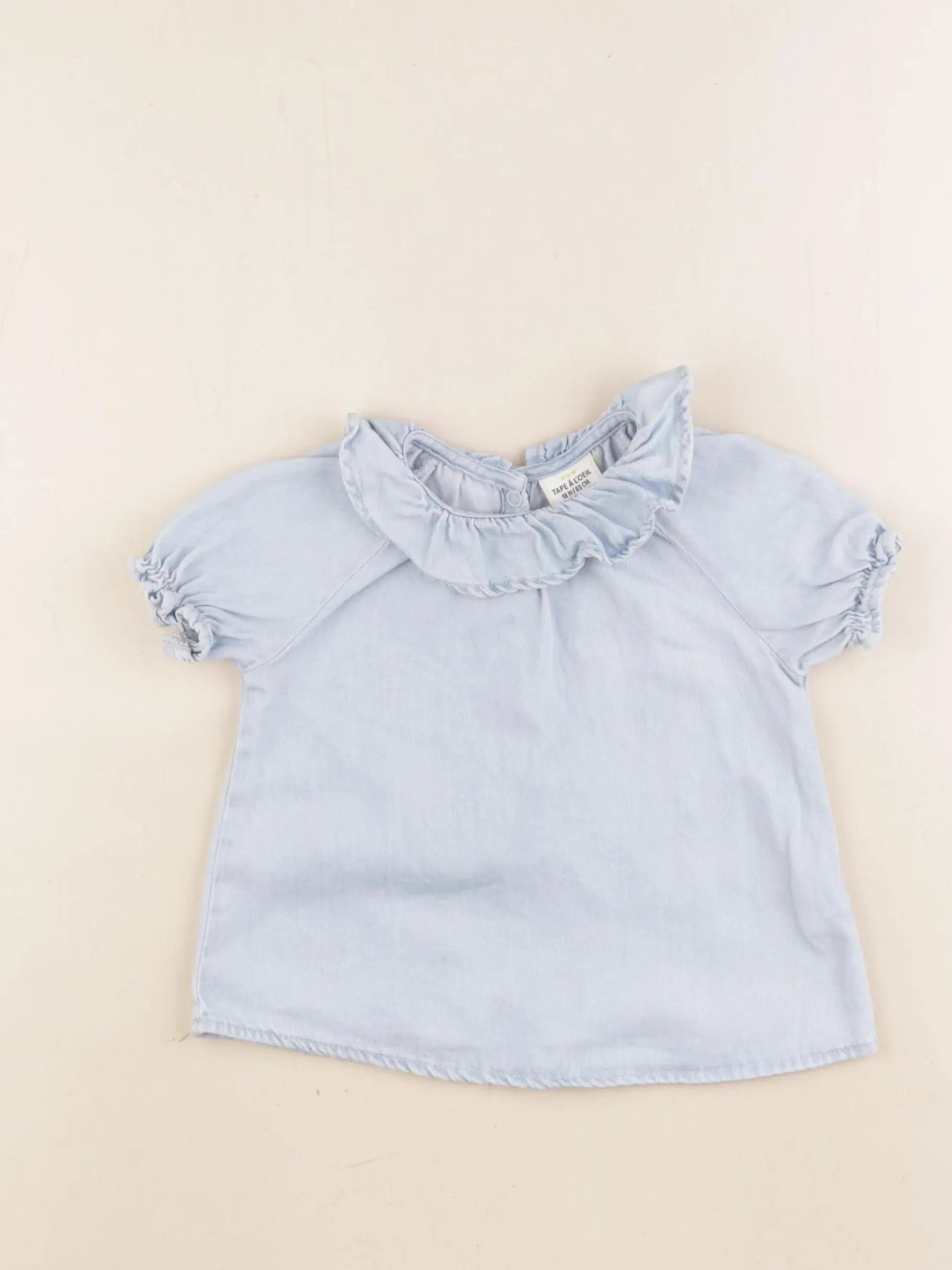 Tape à l'oeil - blouse bleu - 18 mois