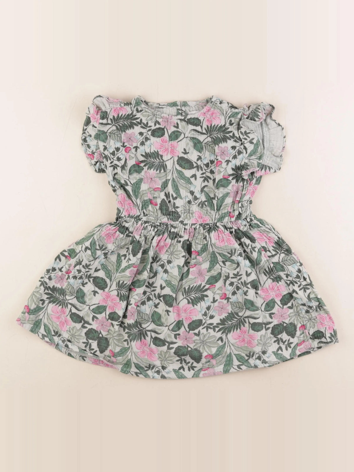 Vertbaudet - robe vert - 5 ans