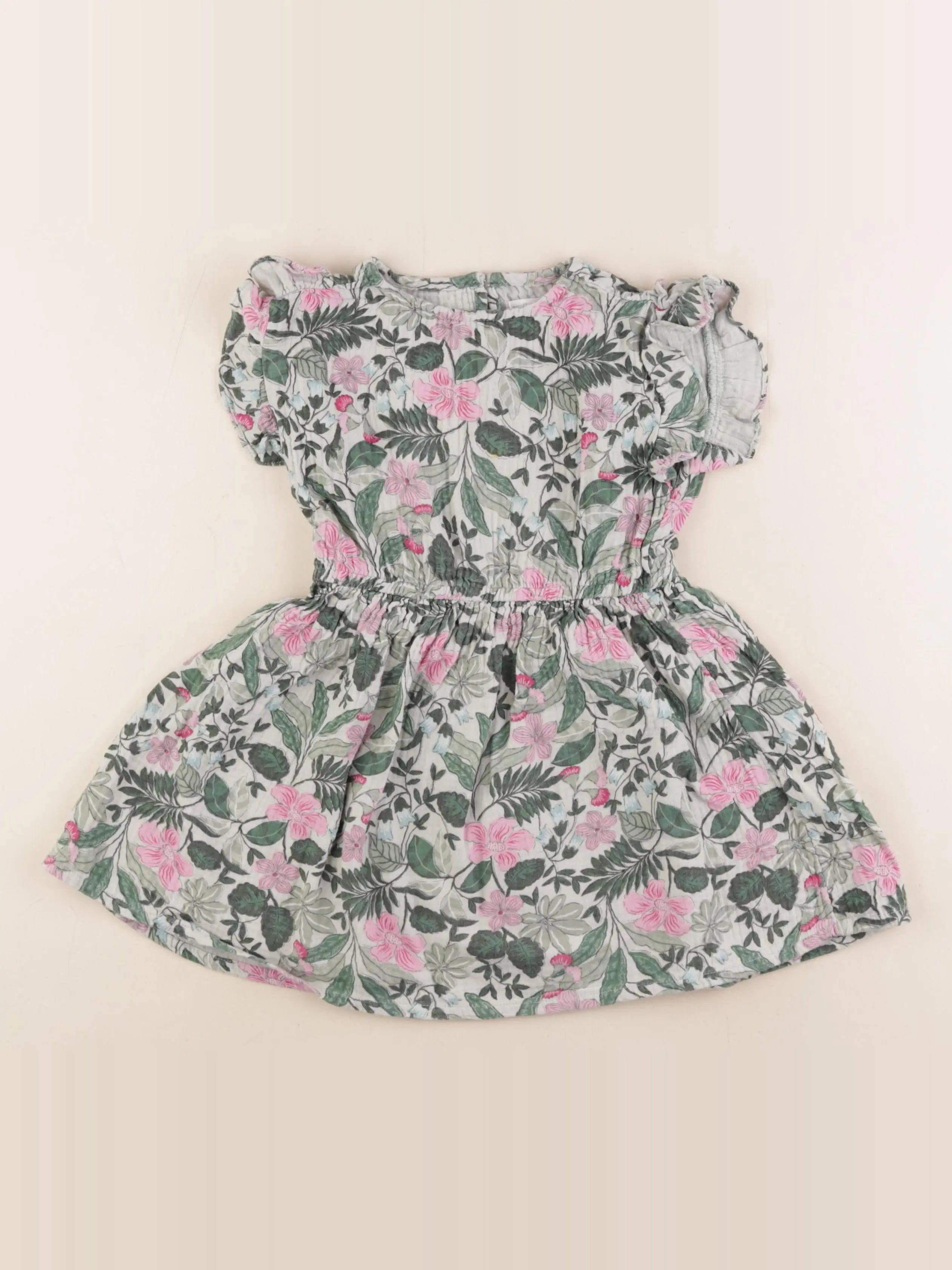 Vertbaudet - robe vert - 5 ans