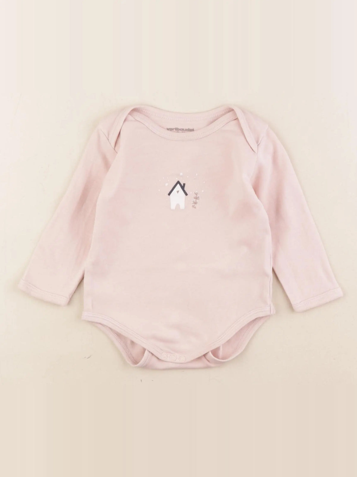 Vertbaudet - body rose - 3 mois