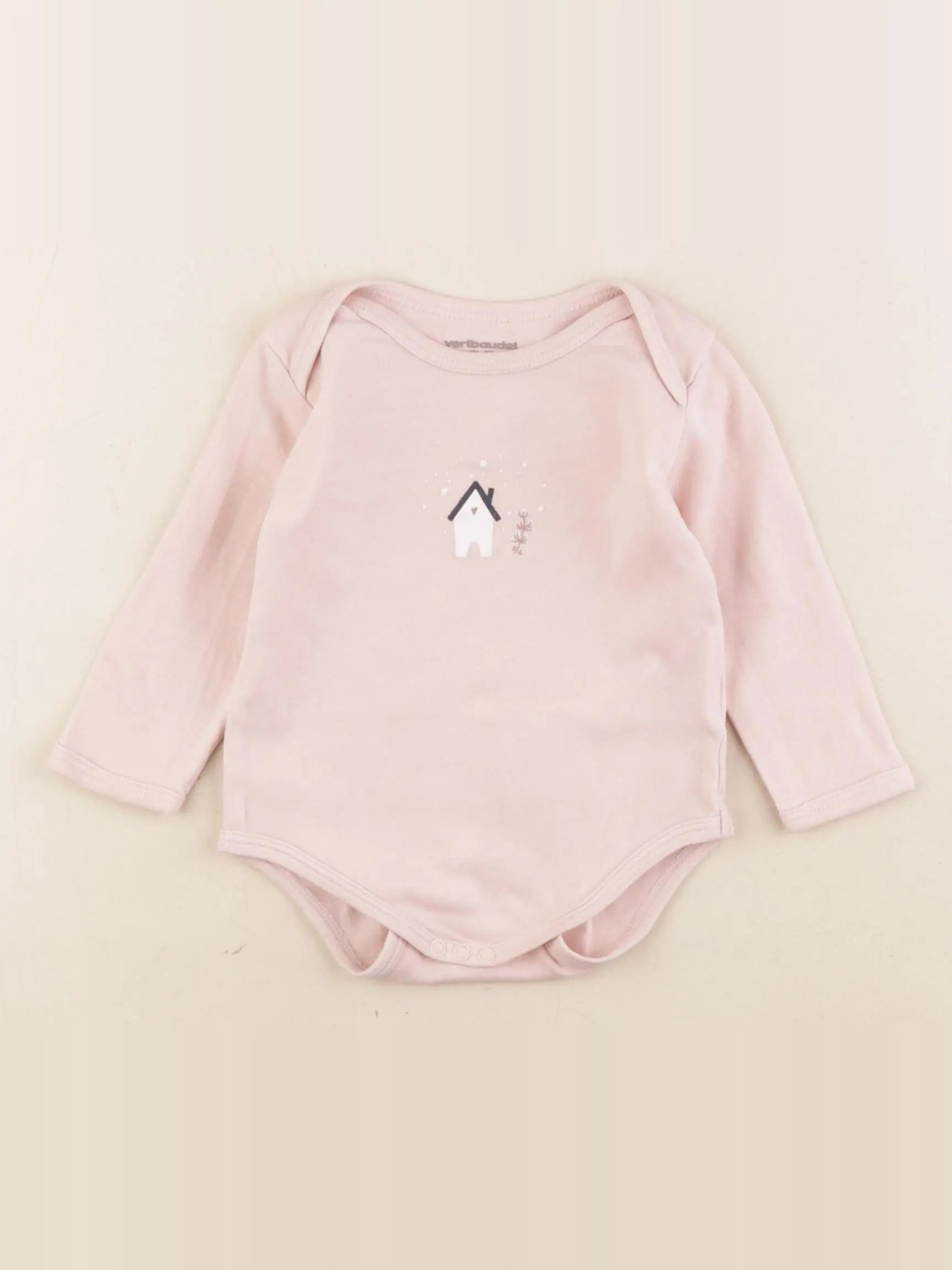 Vertbaudet - body rose - 3 mois