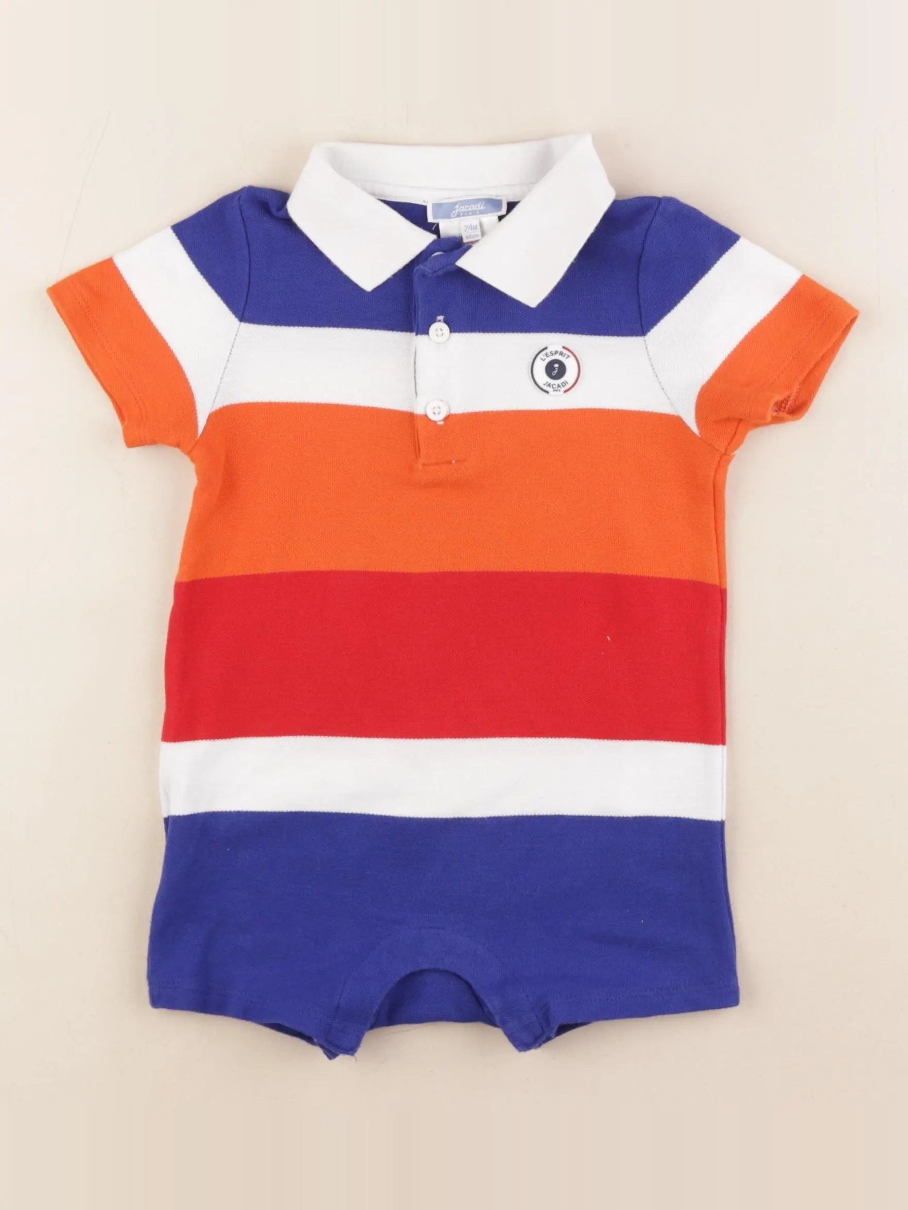 Jacadi - combinaison bleu, orange - 24 mois