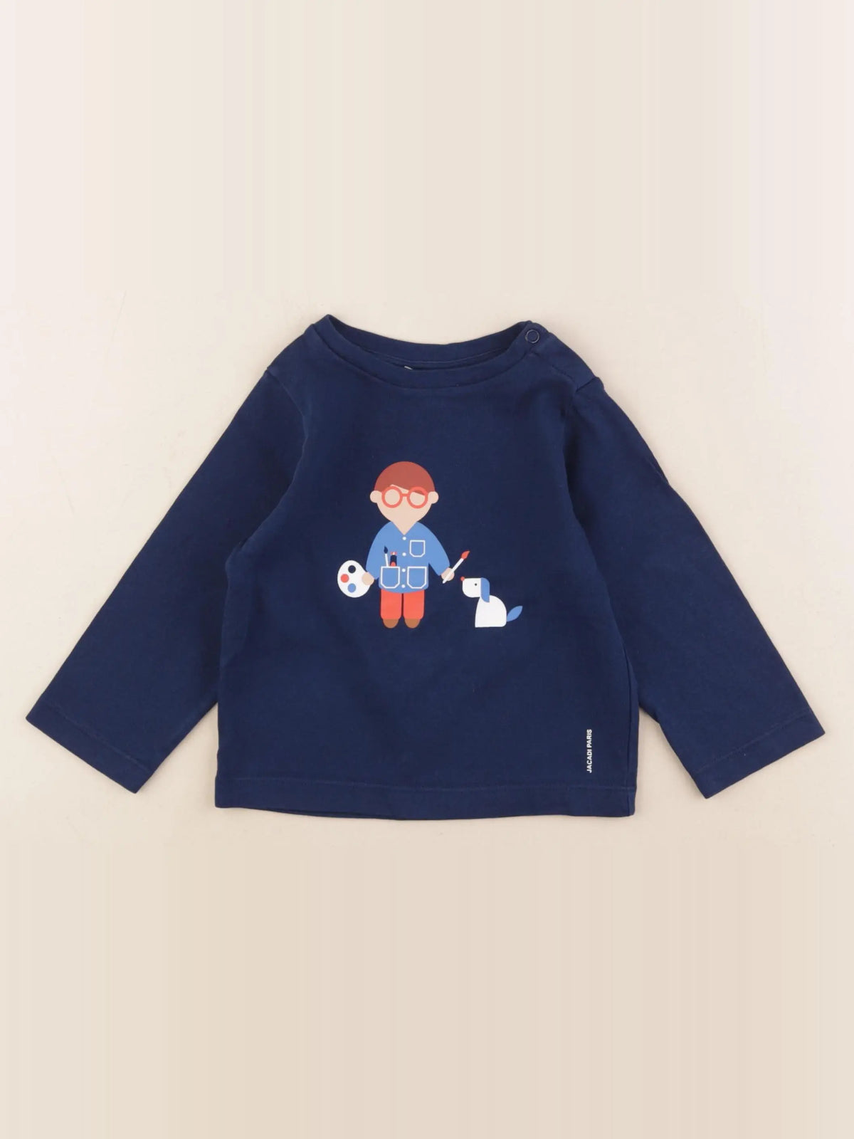 Jacadi - tee-shirt bleu - 18 mois