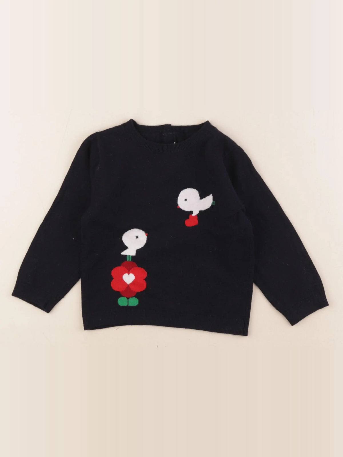 Jacadi - pull bleu - 36 mois