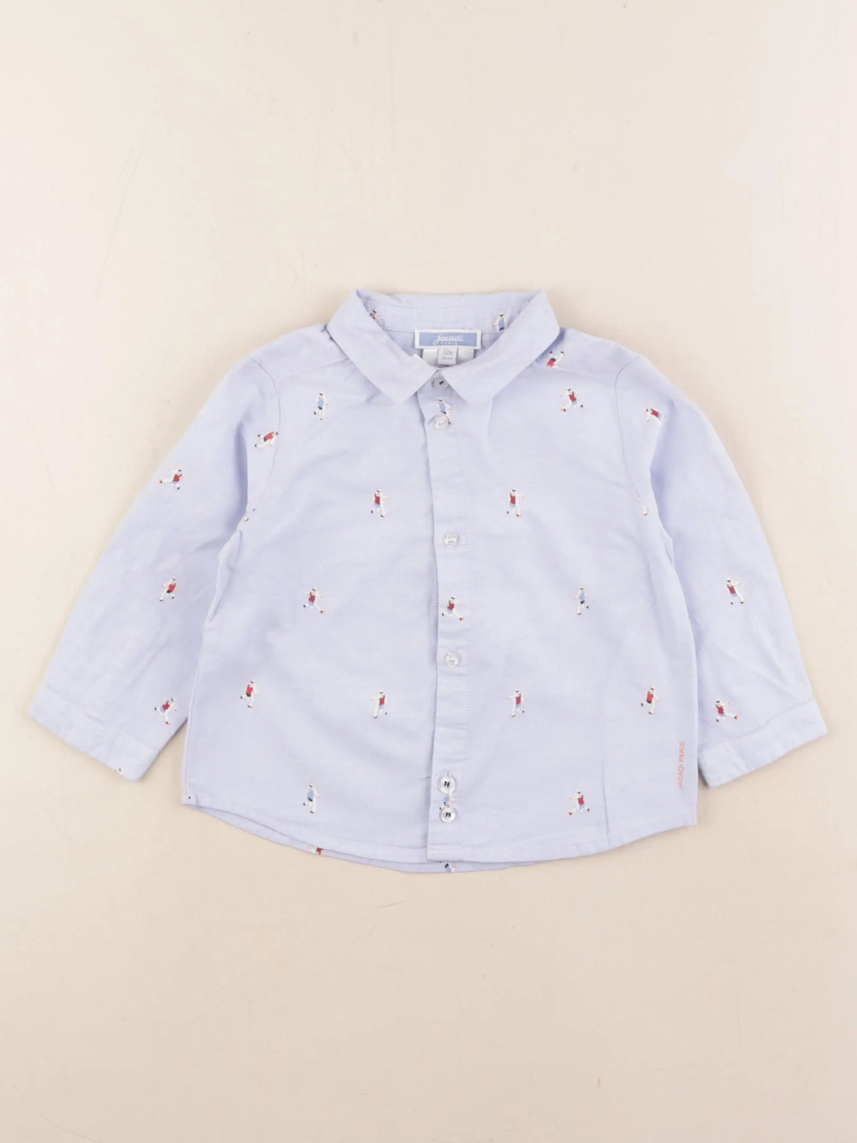 Jacadi - chemise bleu - 12 mois