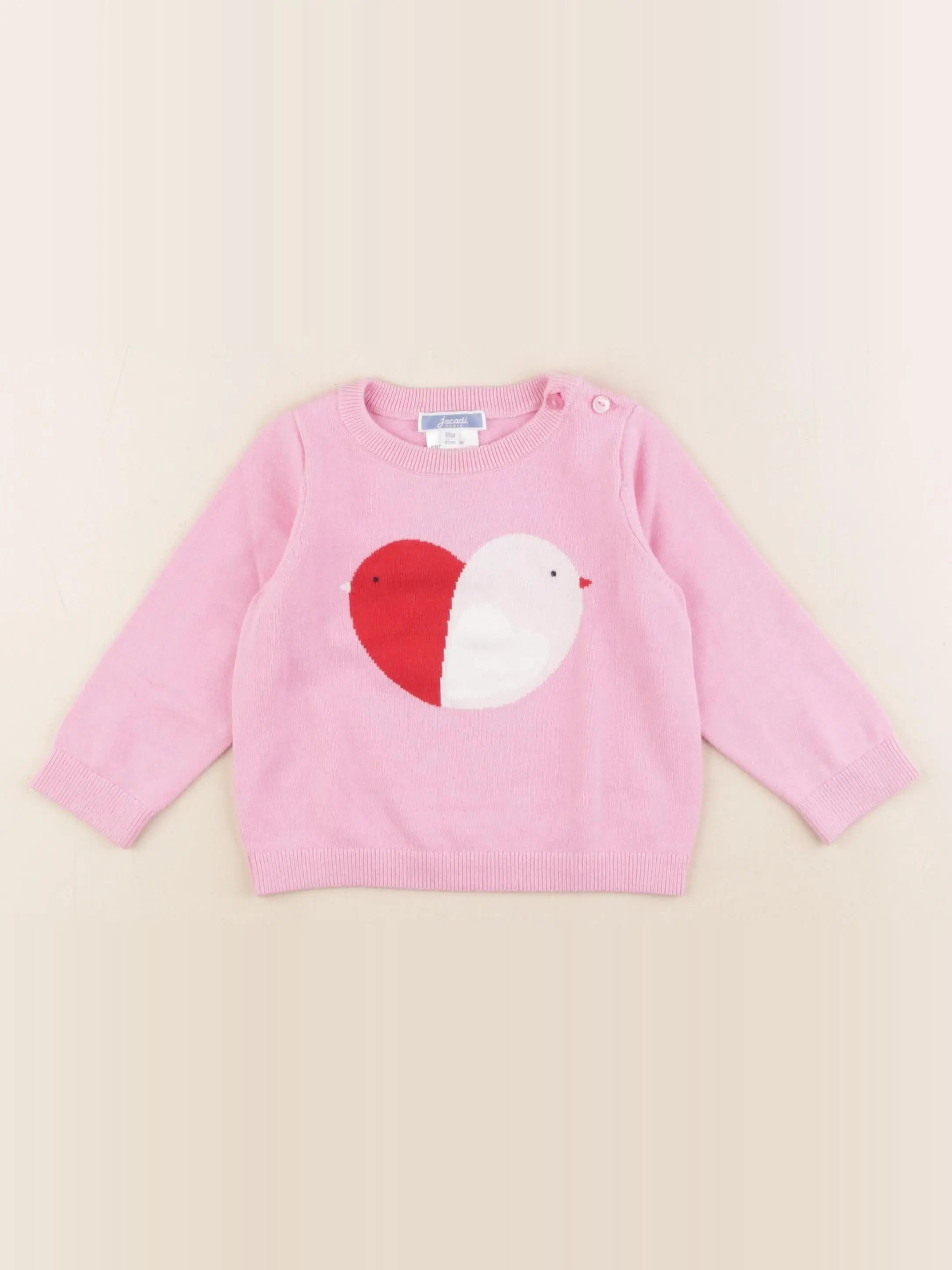 Jacadi - pull rose - 18 mois