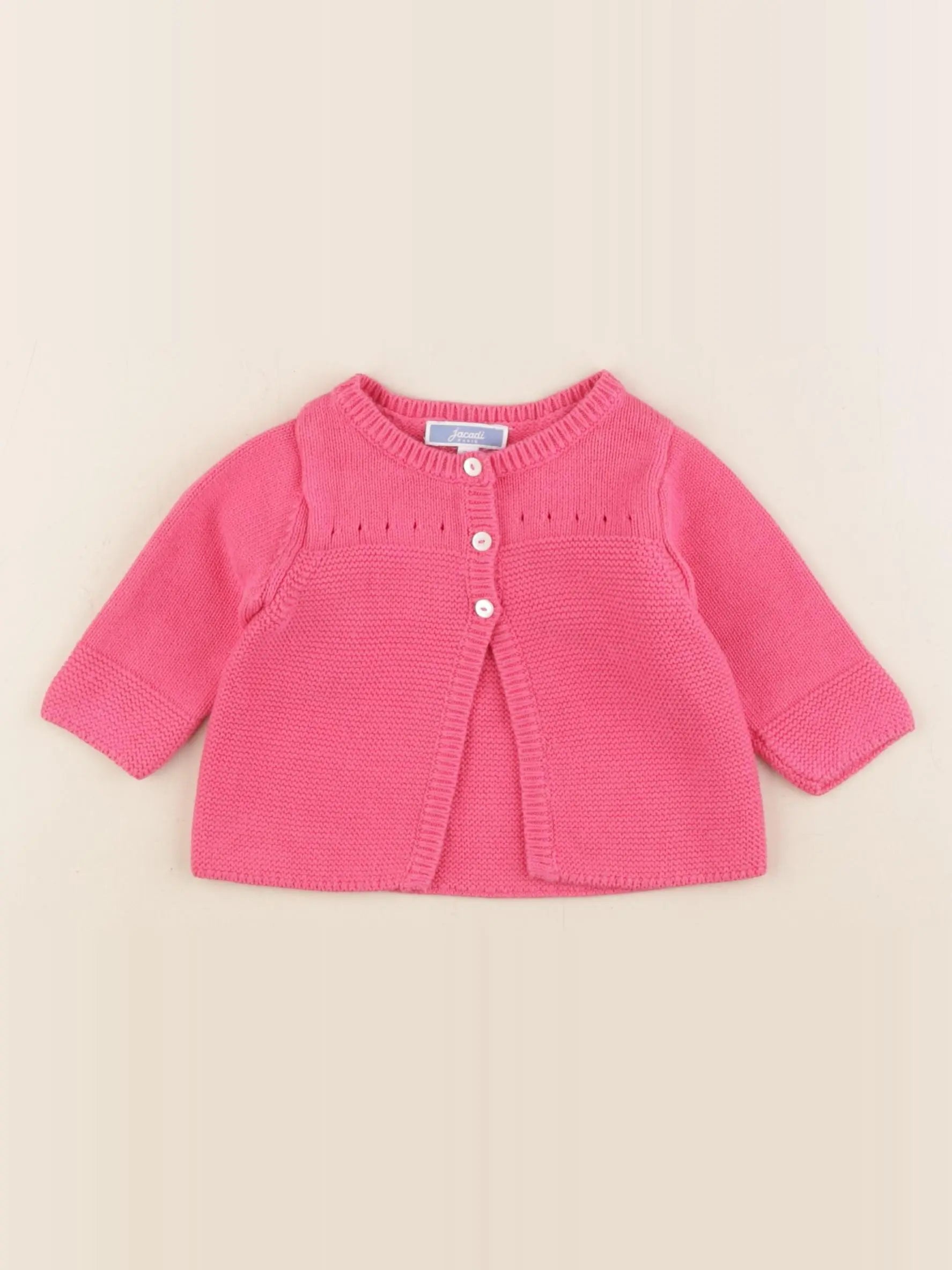Jacadi - gilet rose - 3 mois