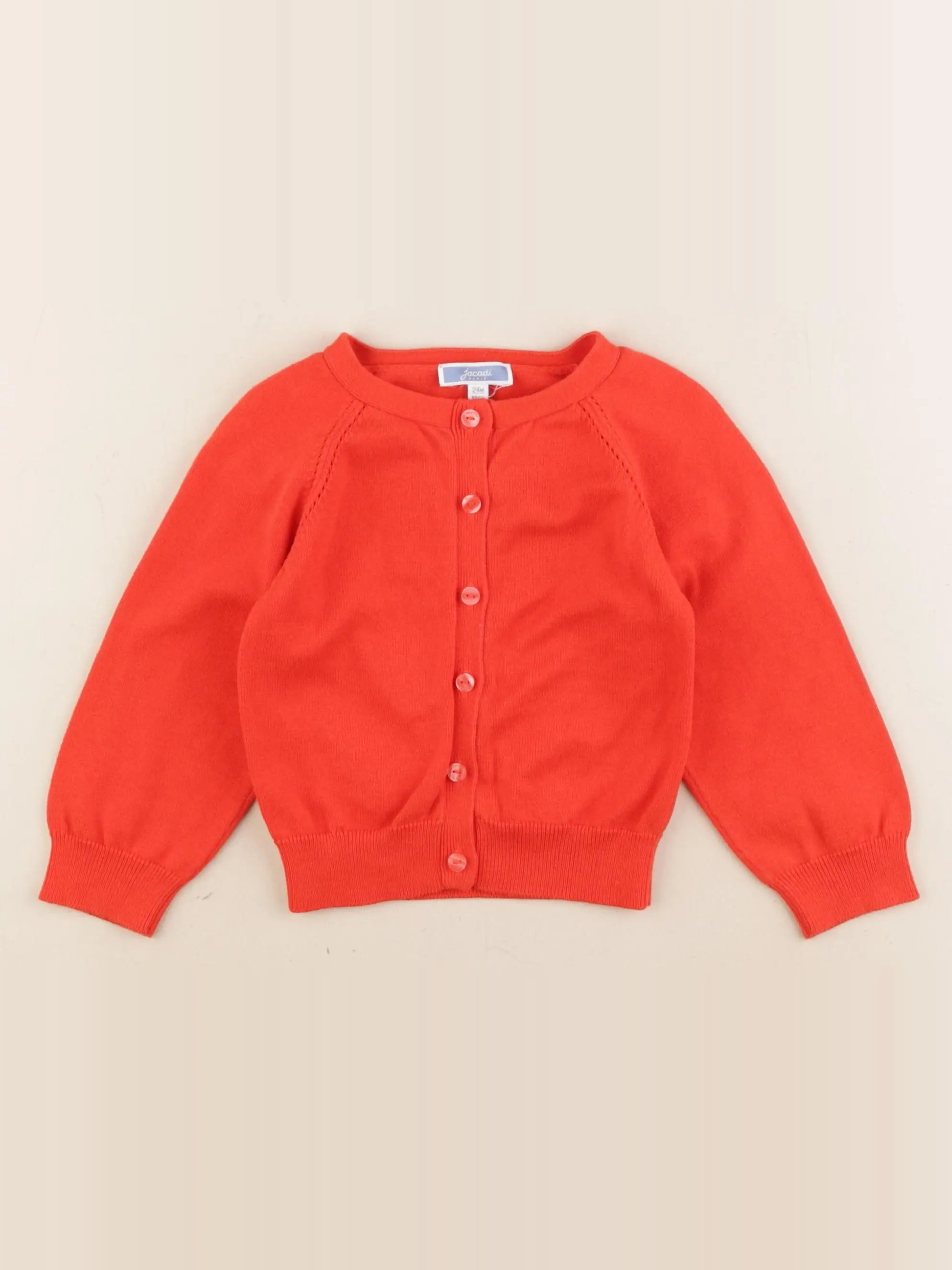 Jacadi - gilet orange - 24 mois