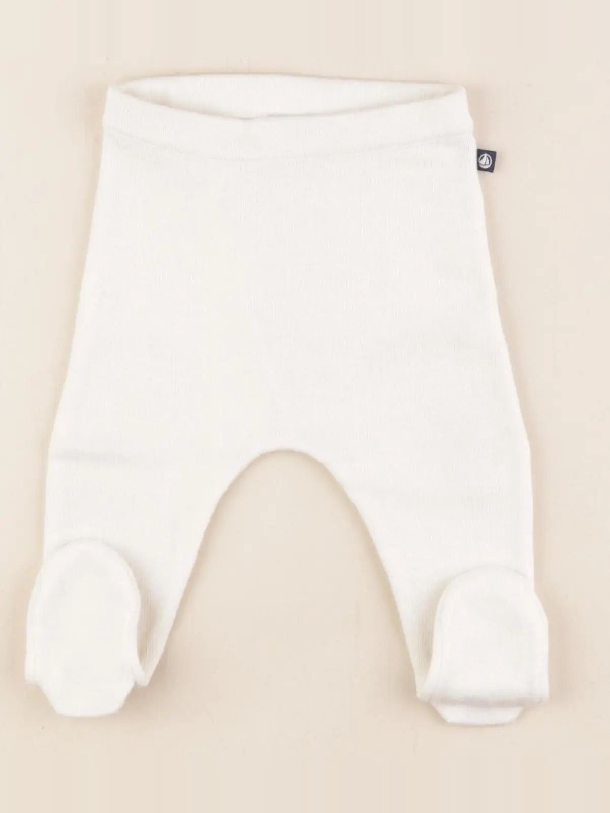 Petit Bateau - jegging blanc - 1 mois