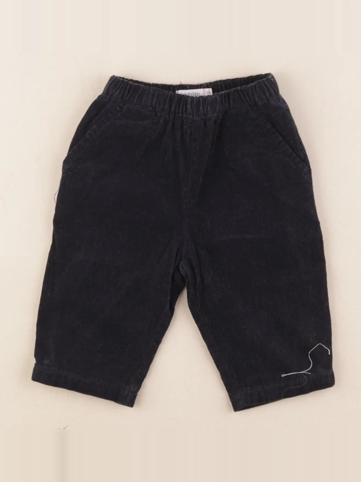 Boutchou - pantalon doublé bleu - 1 mois