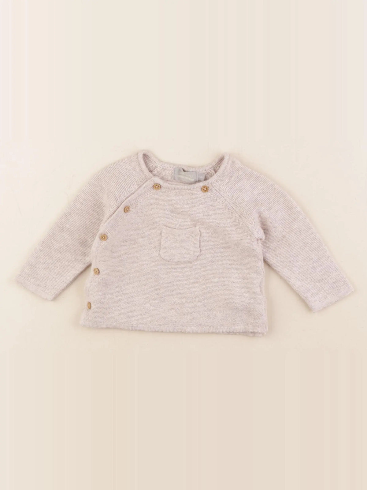 Boutchou - gilet marron - 1 mois