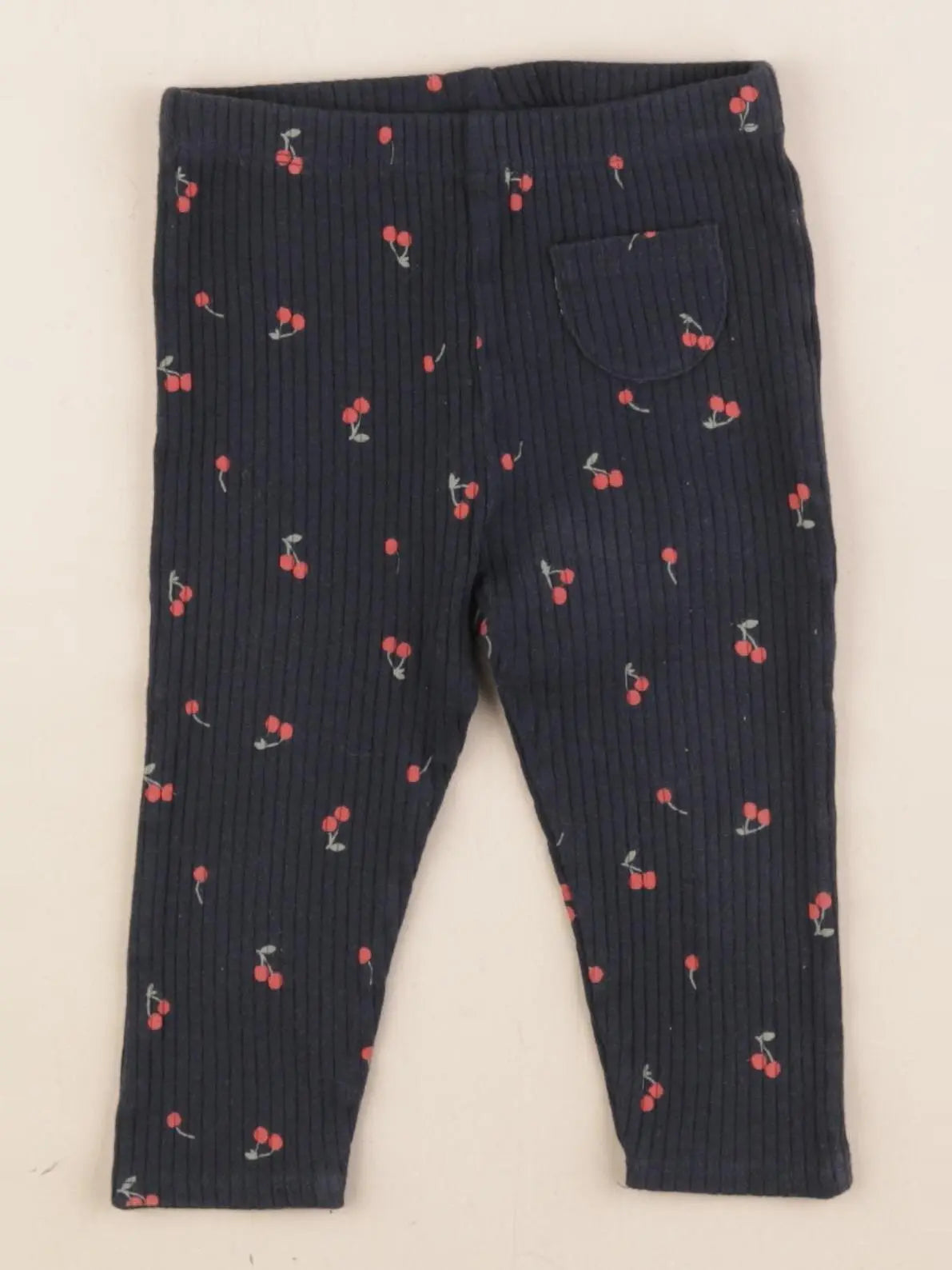 Vertbaudet - legging bleu - 12 mois