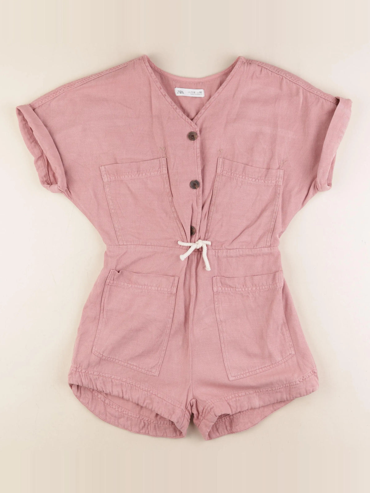 Zara - combinaison rose - 11/12 ans