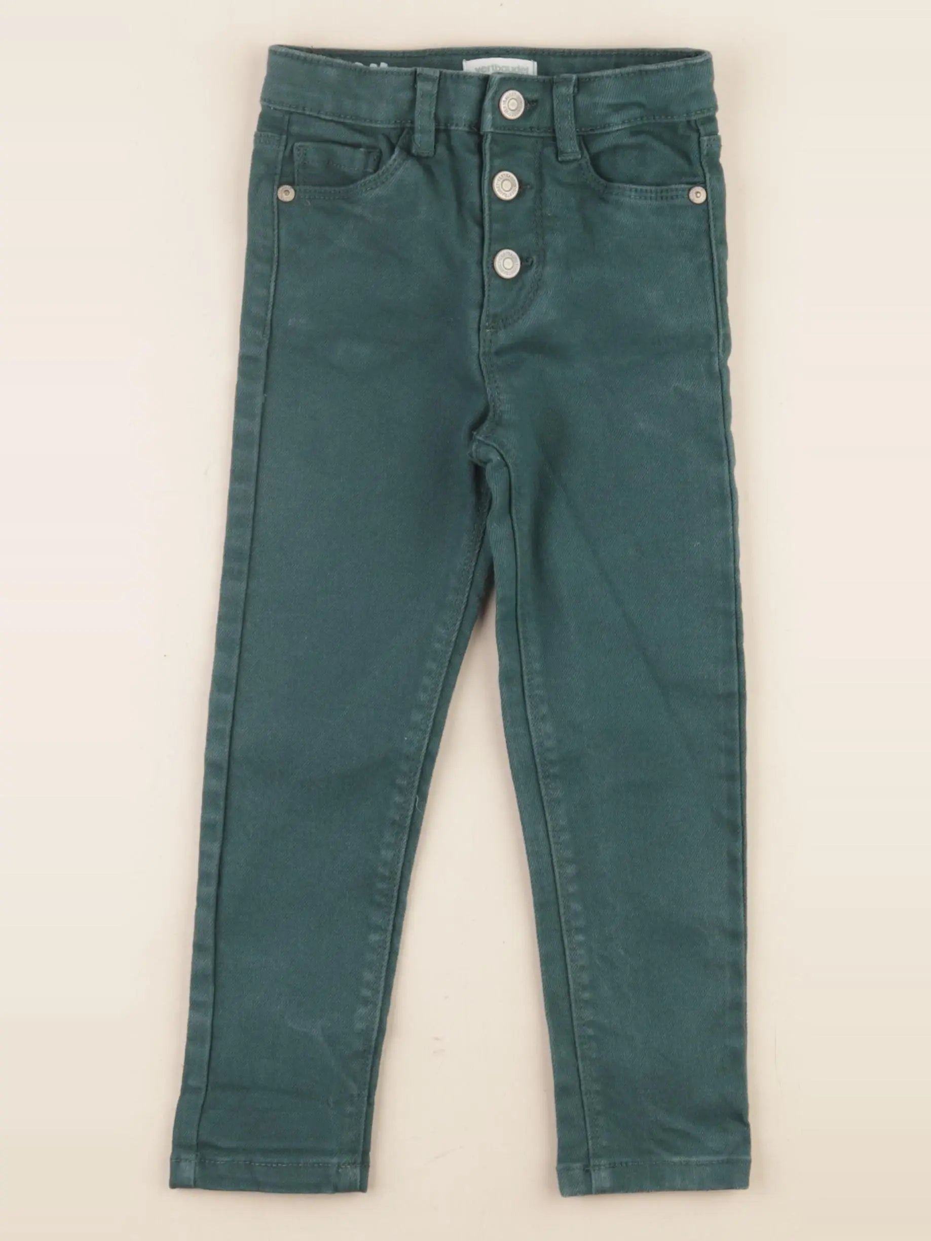 Vertbaudet - pantalon vert - 4 ans