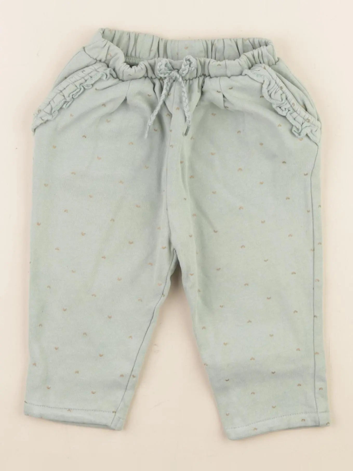 Vertbaudet - pantalon vert - 12 mois