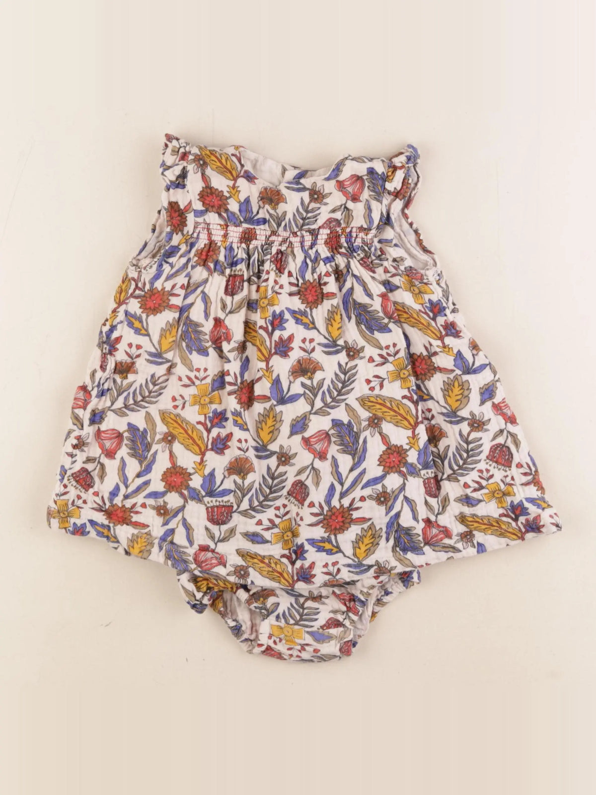 Boutchou - robe multicolore - 9 mois