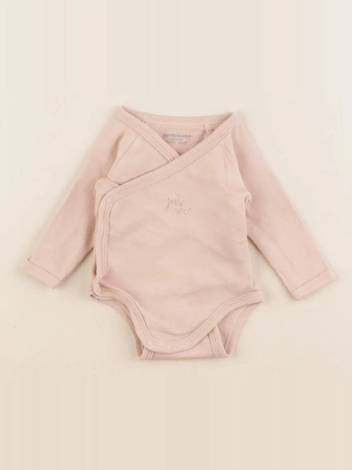 Vertbaudet - body rose - 1 mois
