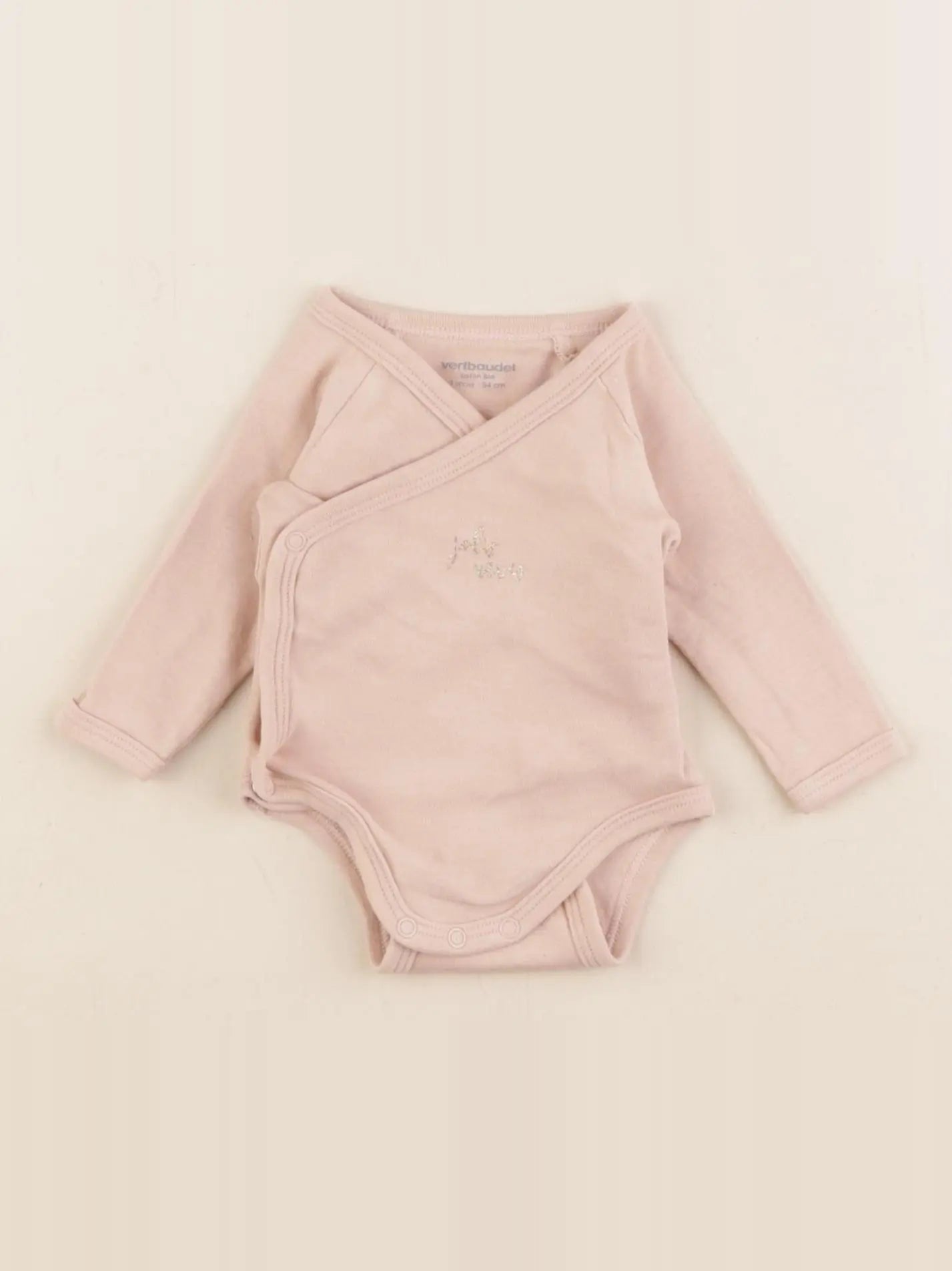 Vertbaudet - body rose - 1 mois