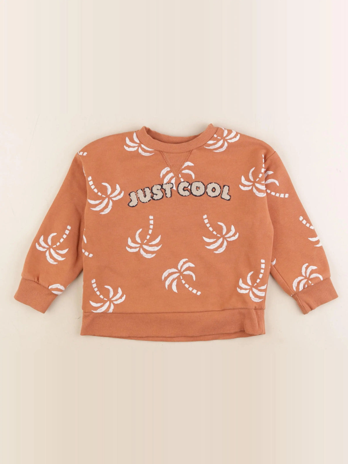 Vertbaudet - sweat marron - 4 ans