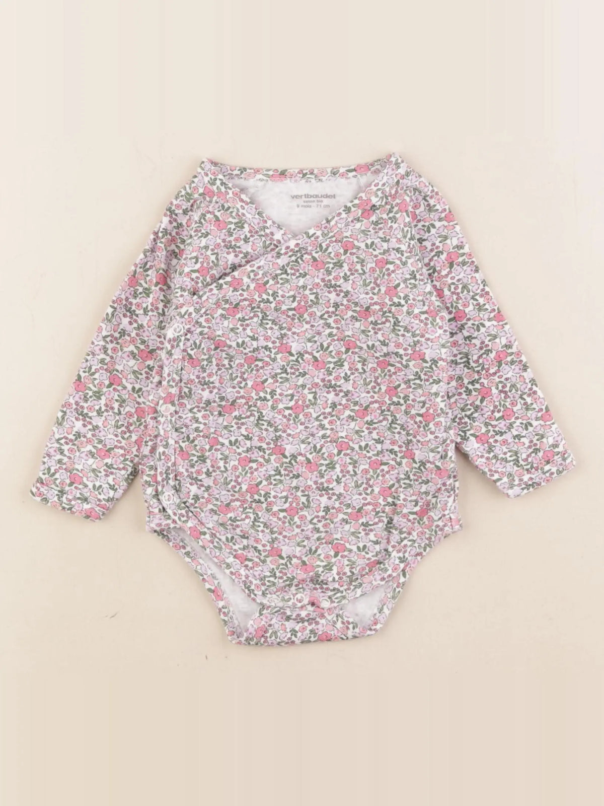 Vertbaudet - body multicolore - 9 mois
