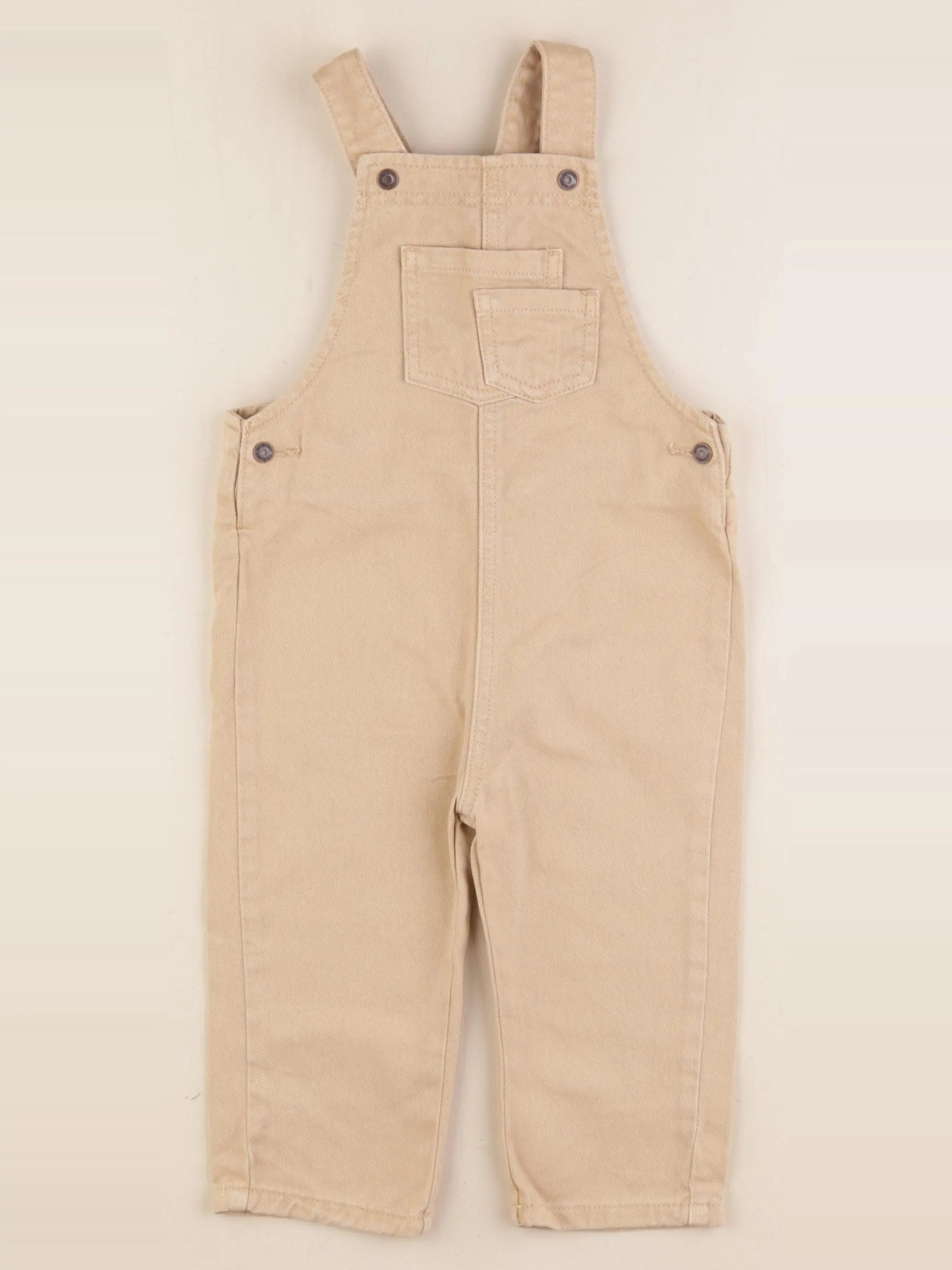 Vertbaudet - salopette beige - 24 mois