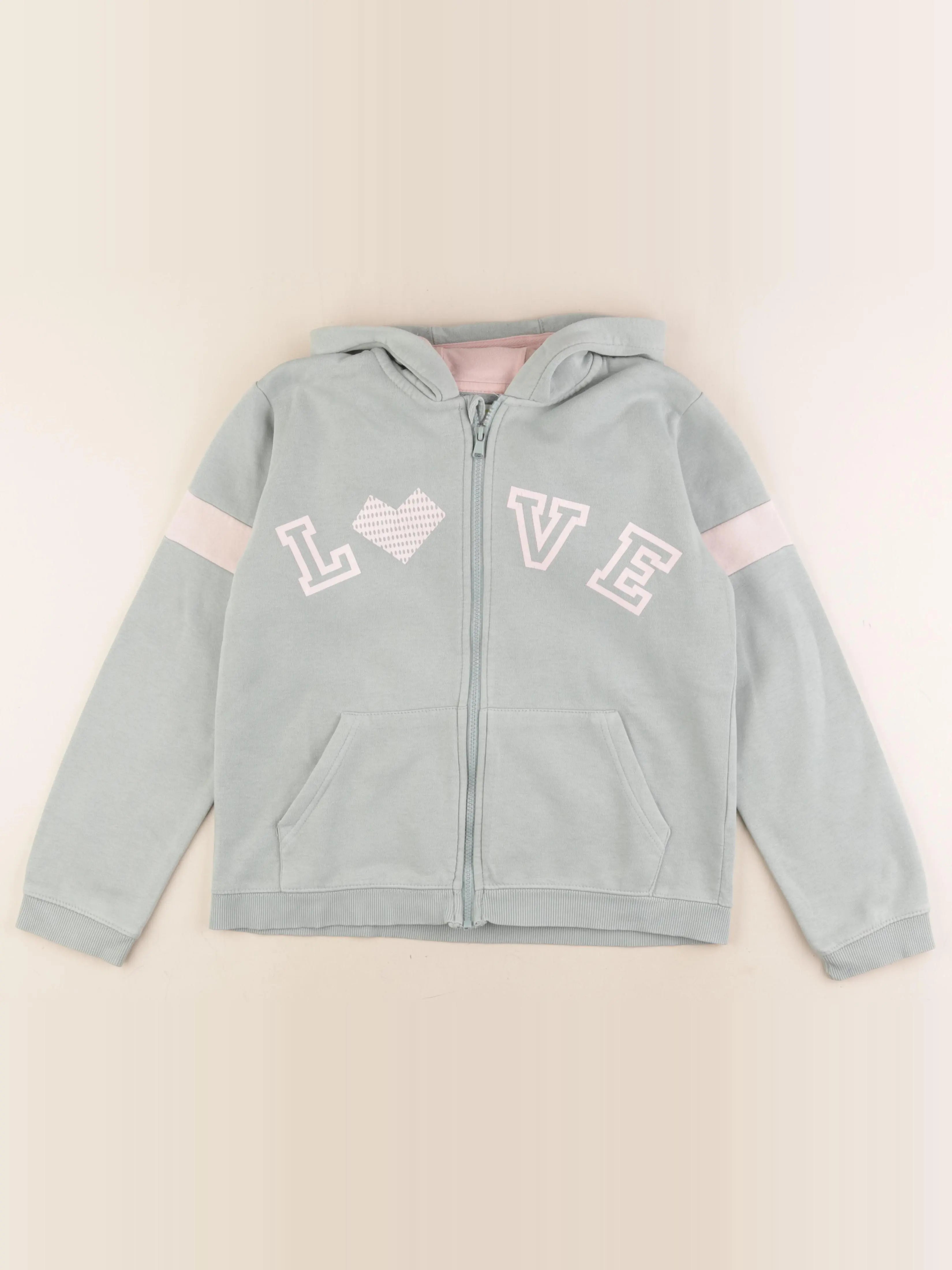 Vertbaudet - sweat vert - 14 ans