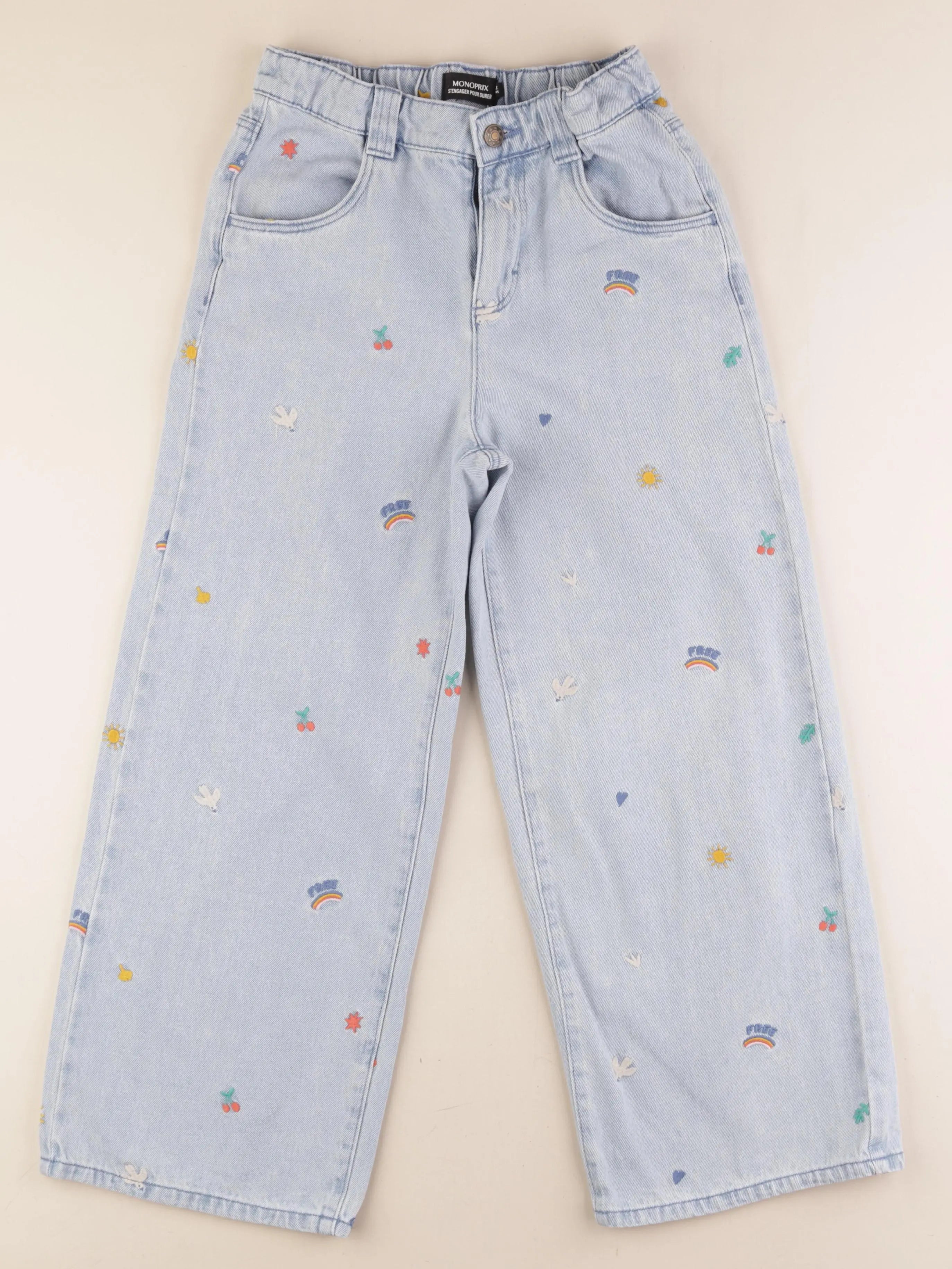 Monoprix - pantalon bleu - 12 ans