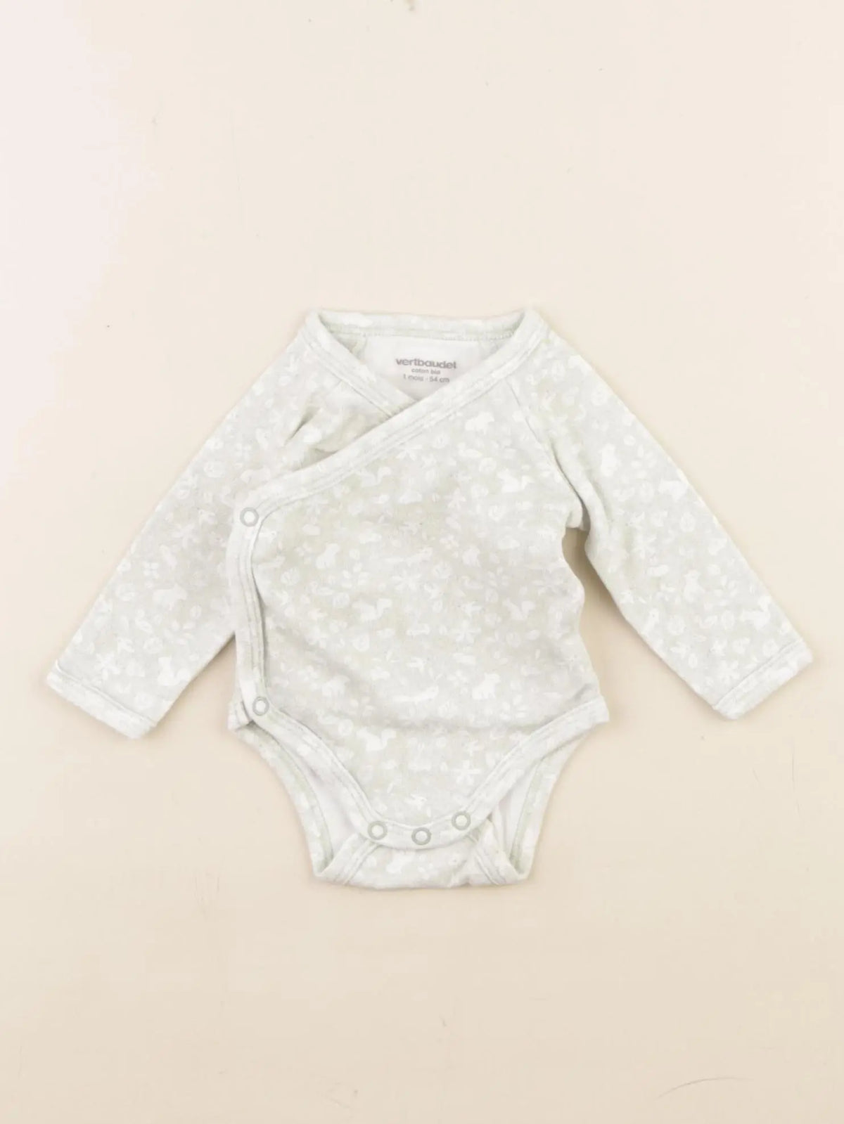 Vertbaudet - body vert - 1 mois