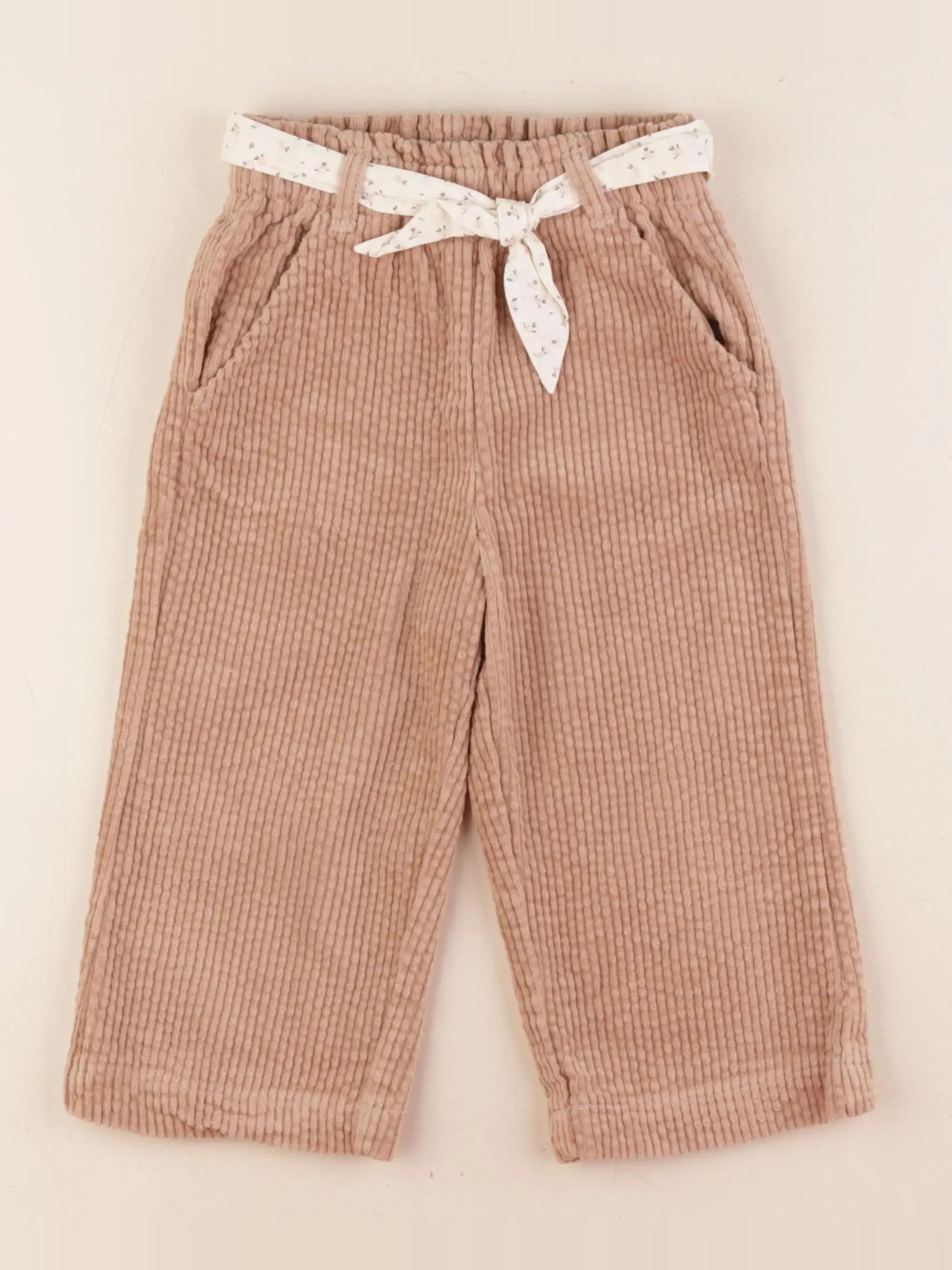 Vertbaudet - pantalon marron - 24 mois
