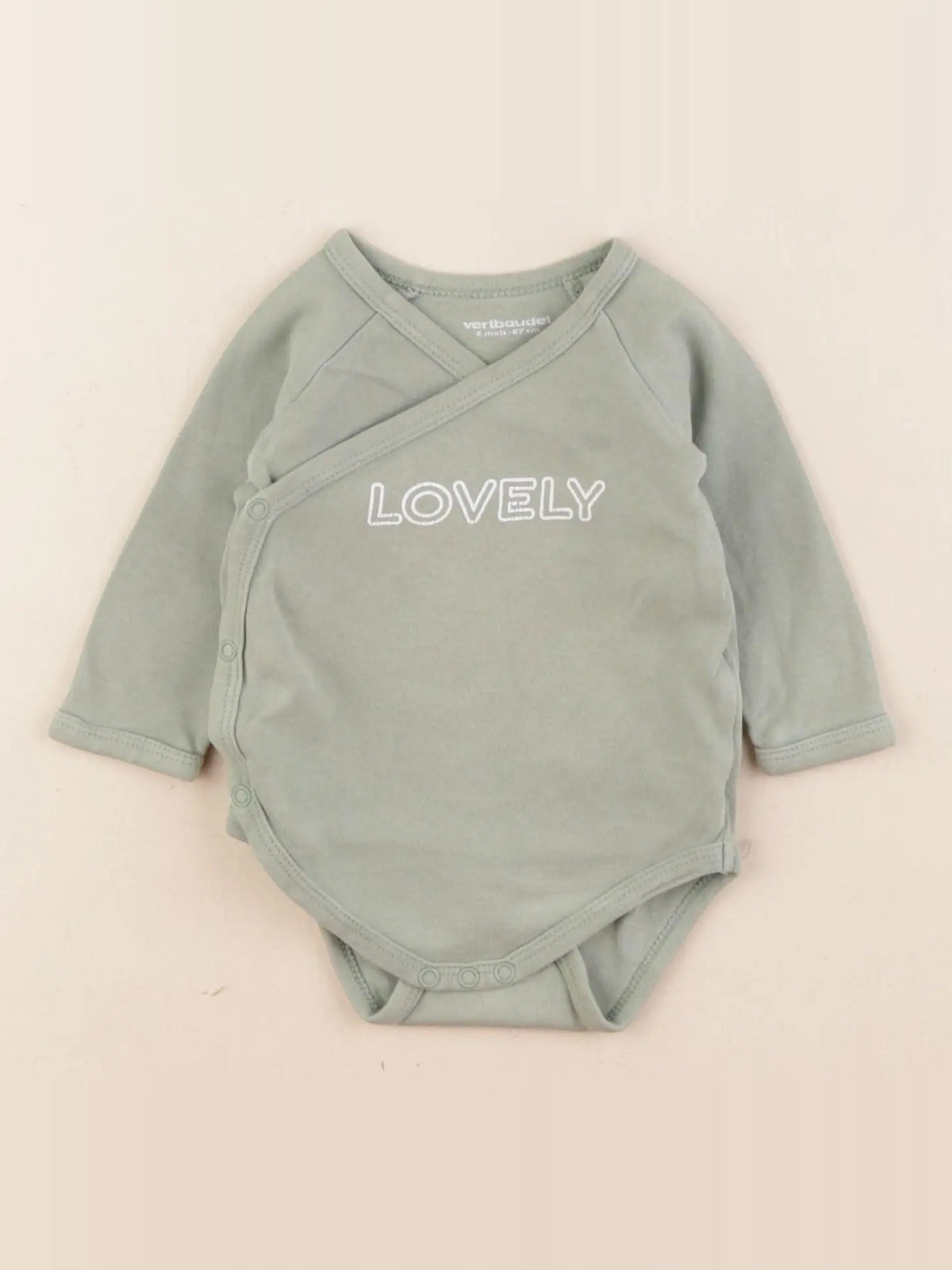 Vertbaudet - body vert - 6 mois