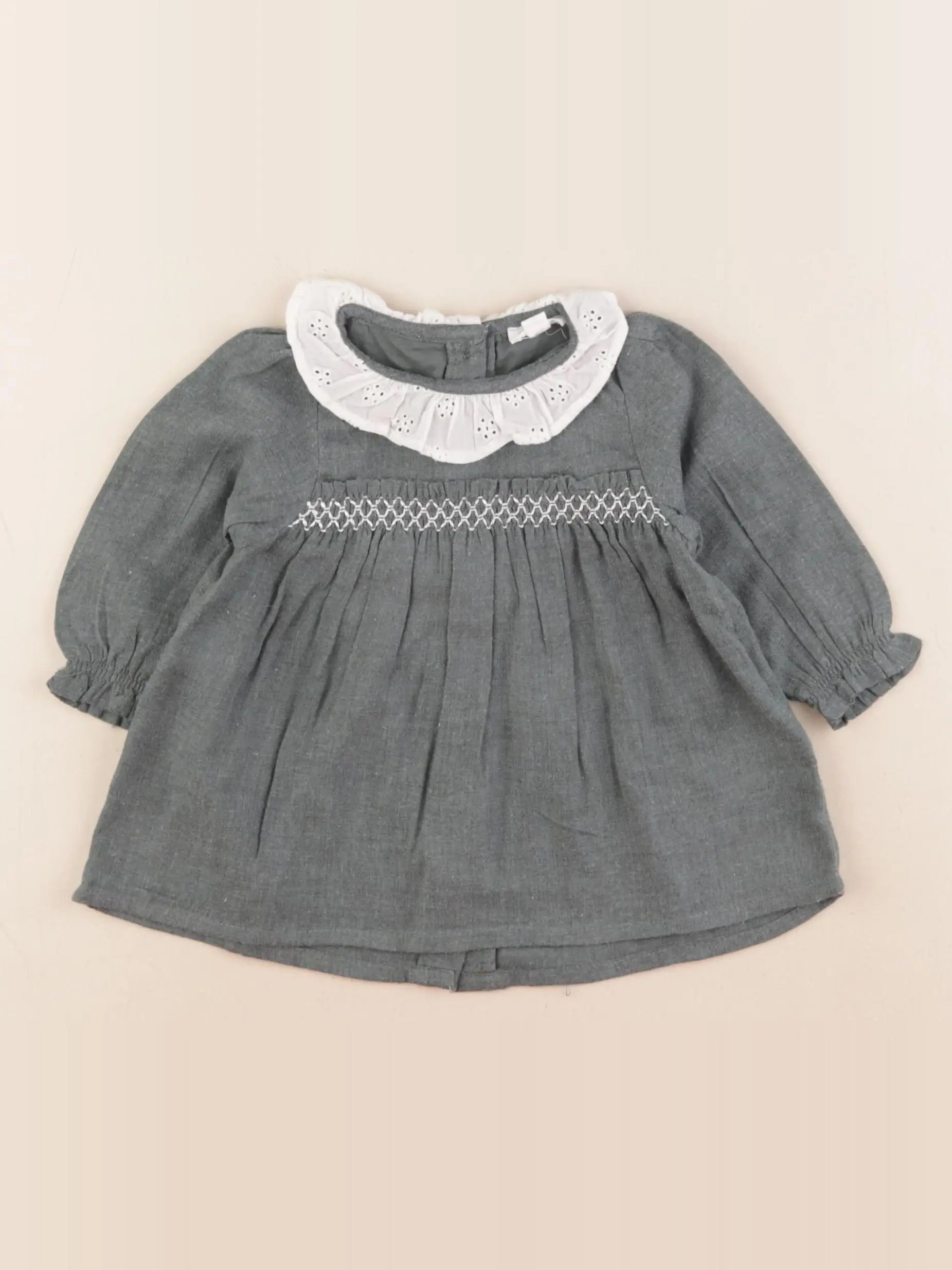 Vertbaudet - robe vert - 3 mois