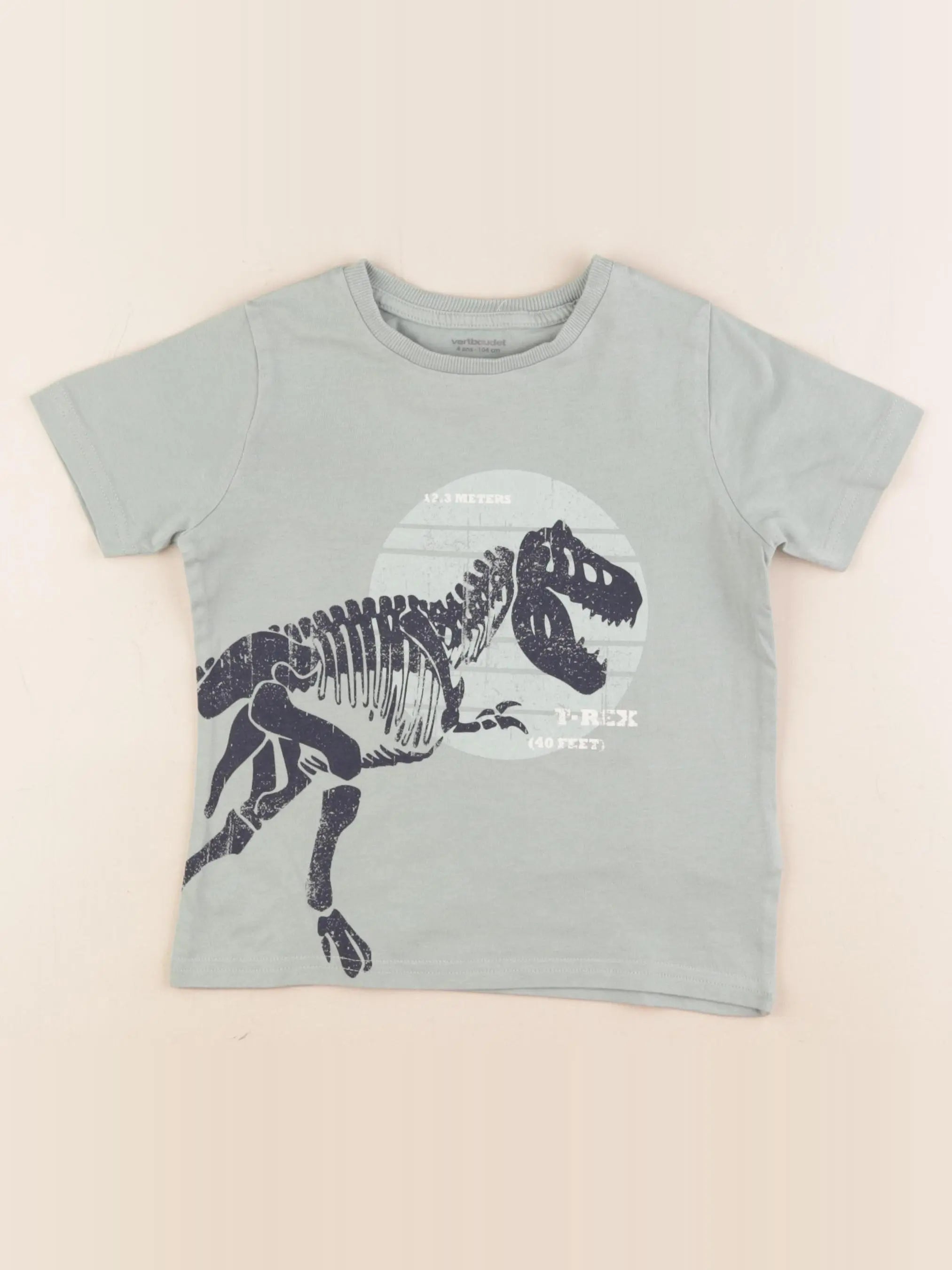 Vertbaudet - tee-shirt vert - 4 ans