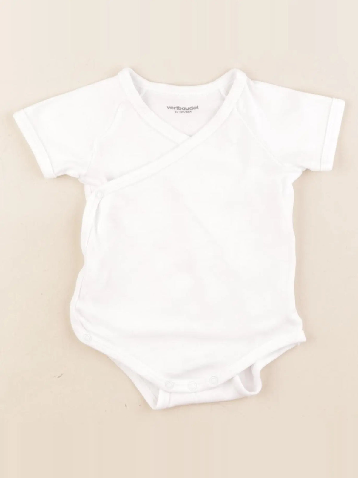 Vertbaudet - body blanc - 6 mois