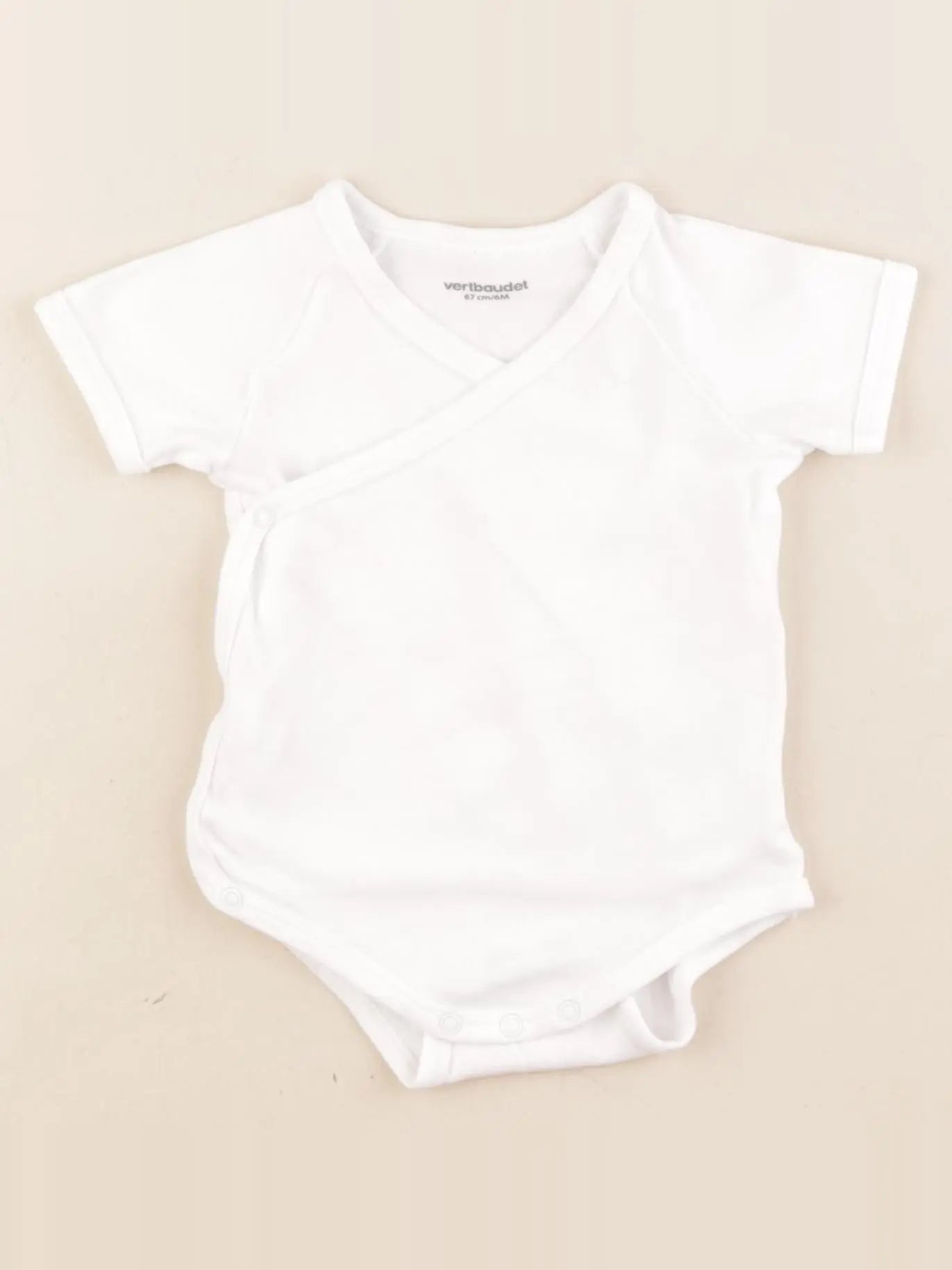 Vertbaudet - body blanc - 6 mois