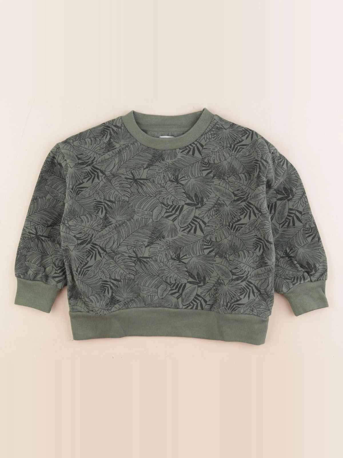 Vertbaudet - sweat vert - 4 ans