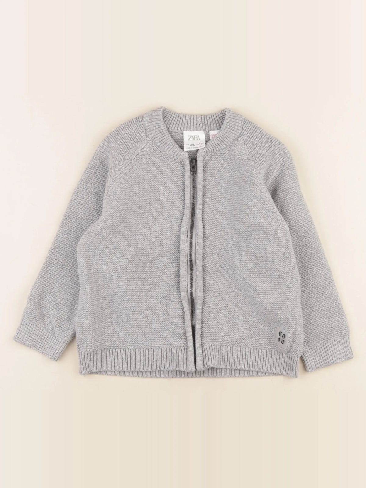 Zara - gilet gris - 3/4 ans