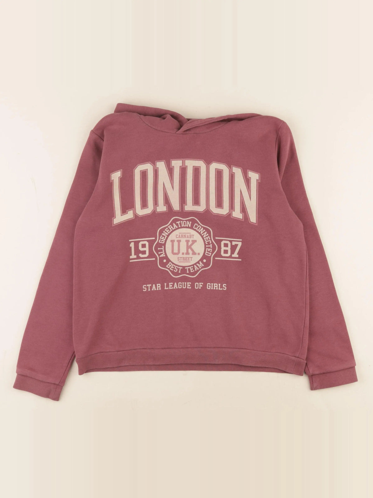 Vertbaudet - sweat violet - 10 ans