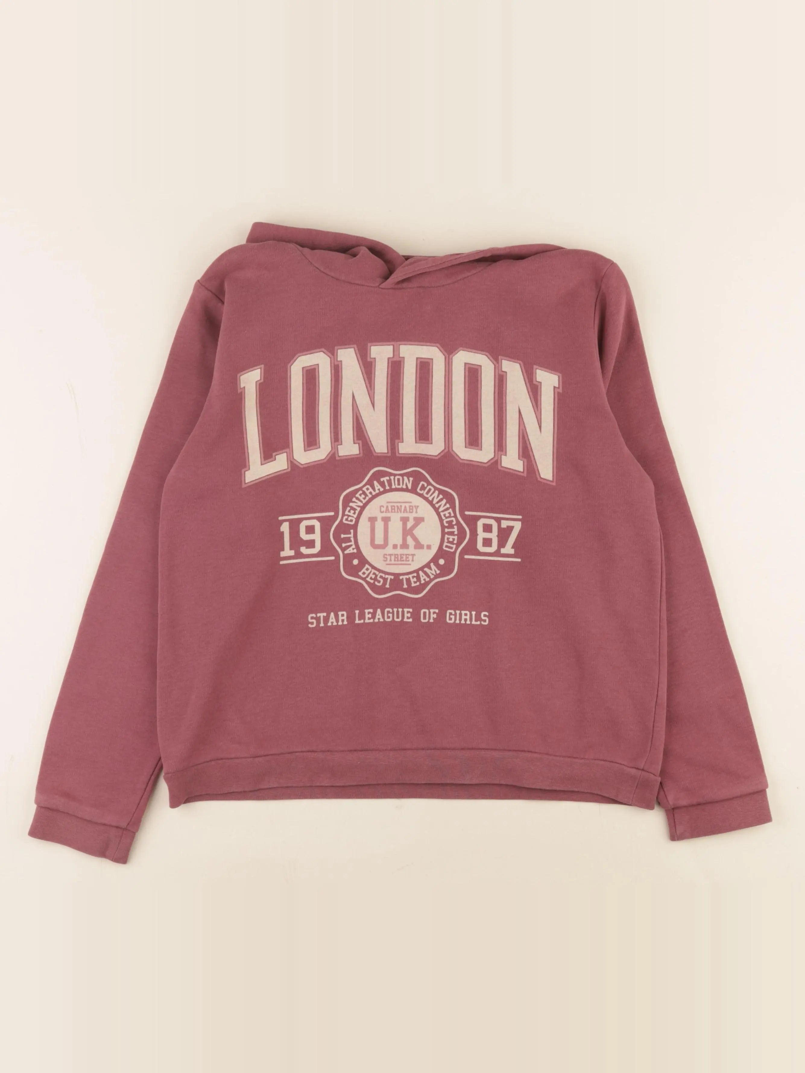 Vertbaudet - sweat violet - 10 ans