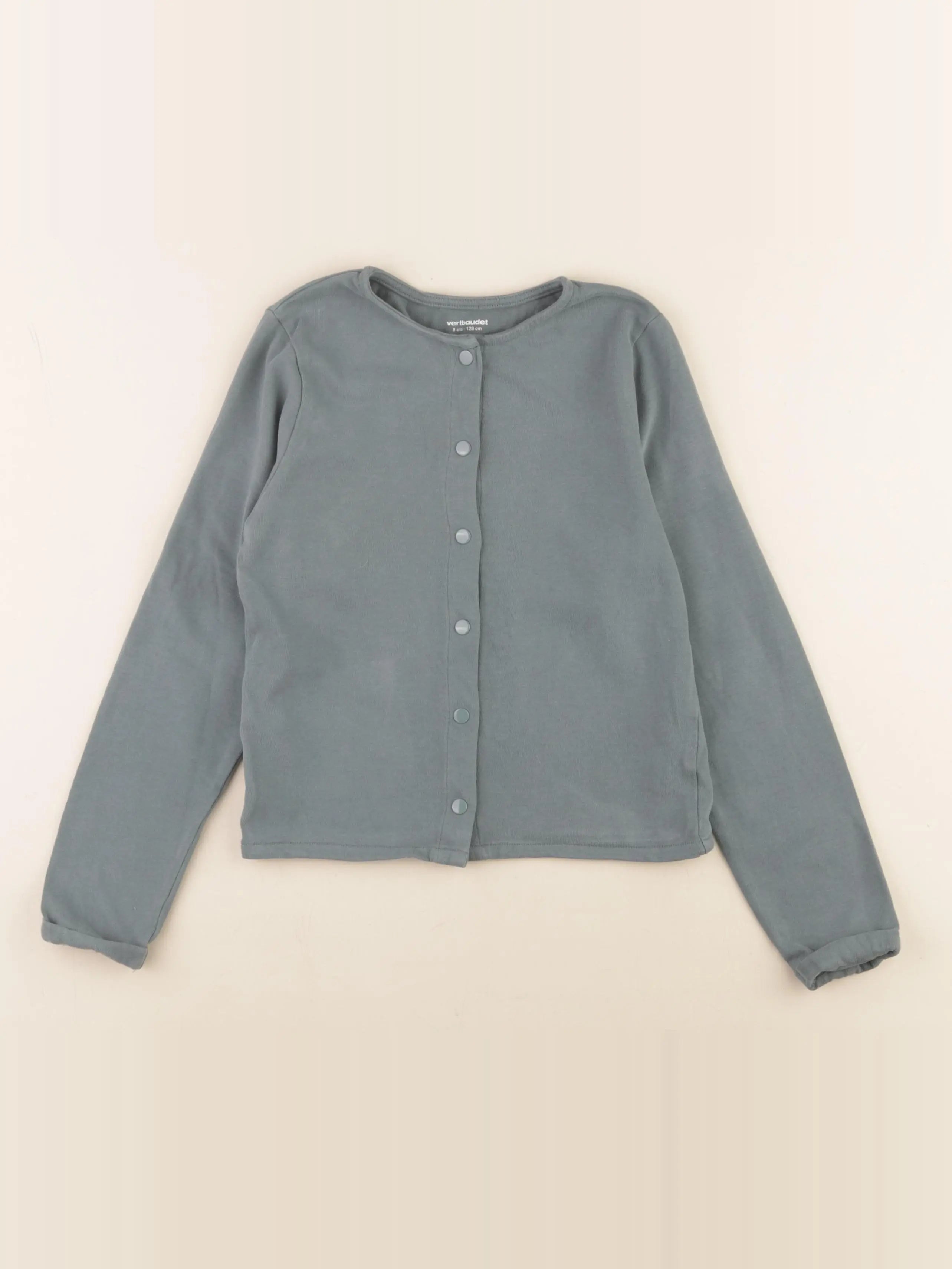 Vertbaudet - sweat bleu - 8 ans
