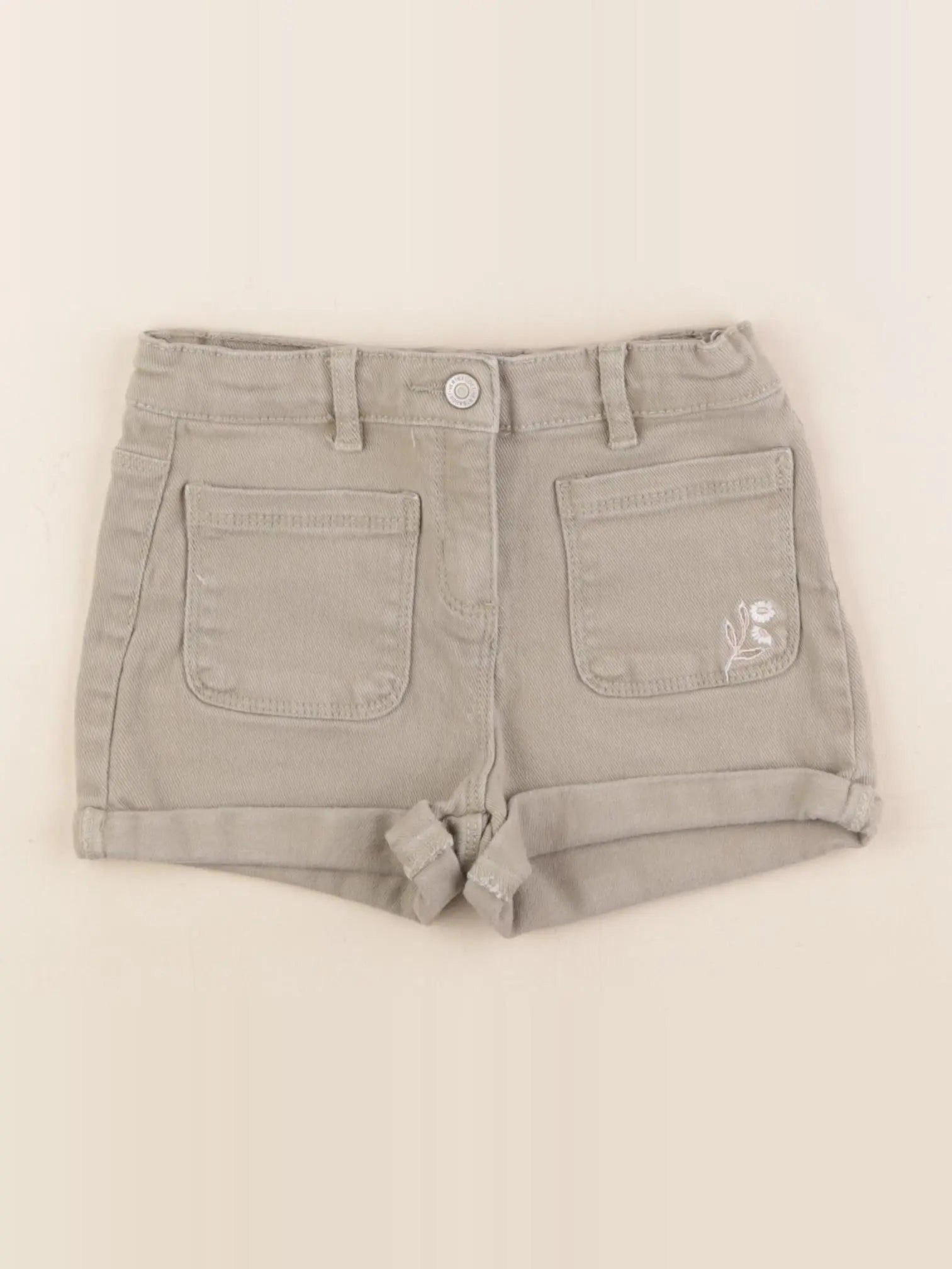 Vertbaudet - short vert - 7 ans