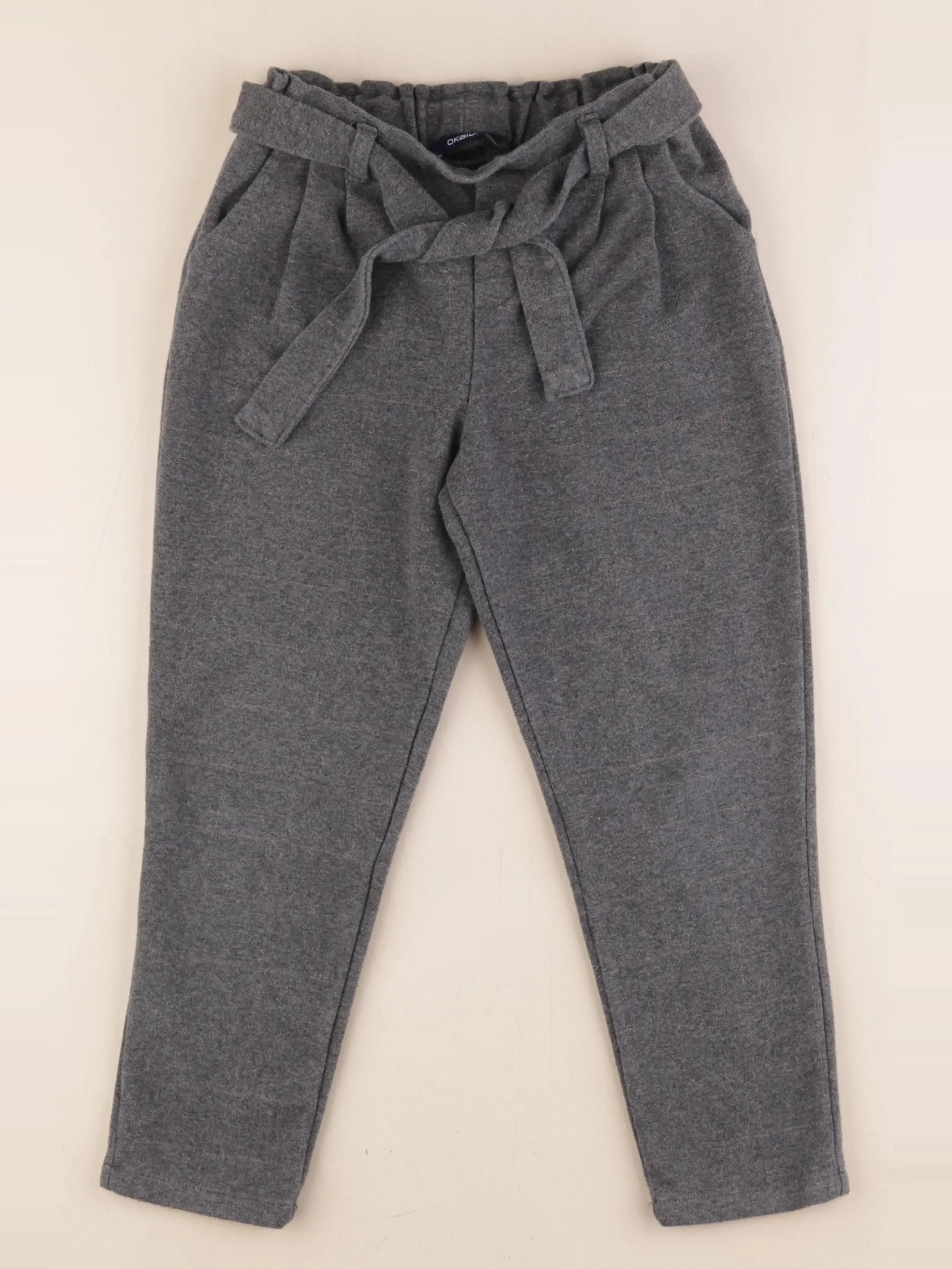 Okaidi - pantalon gris, or - 7 ans