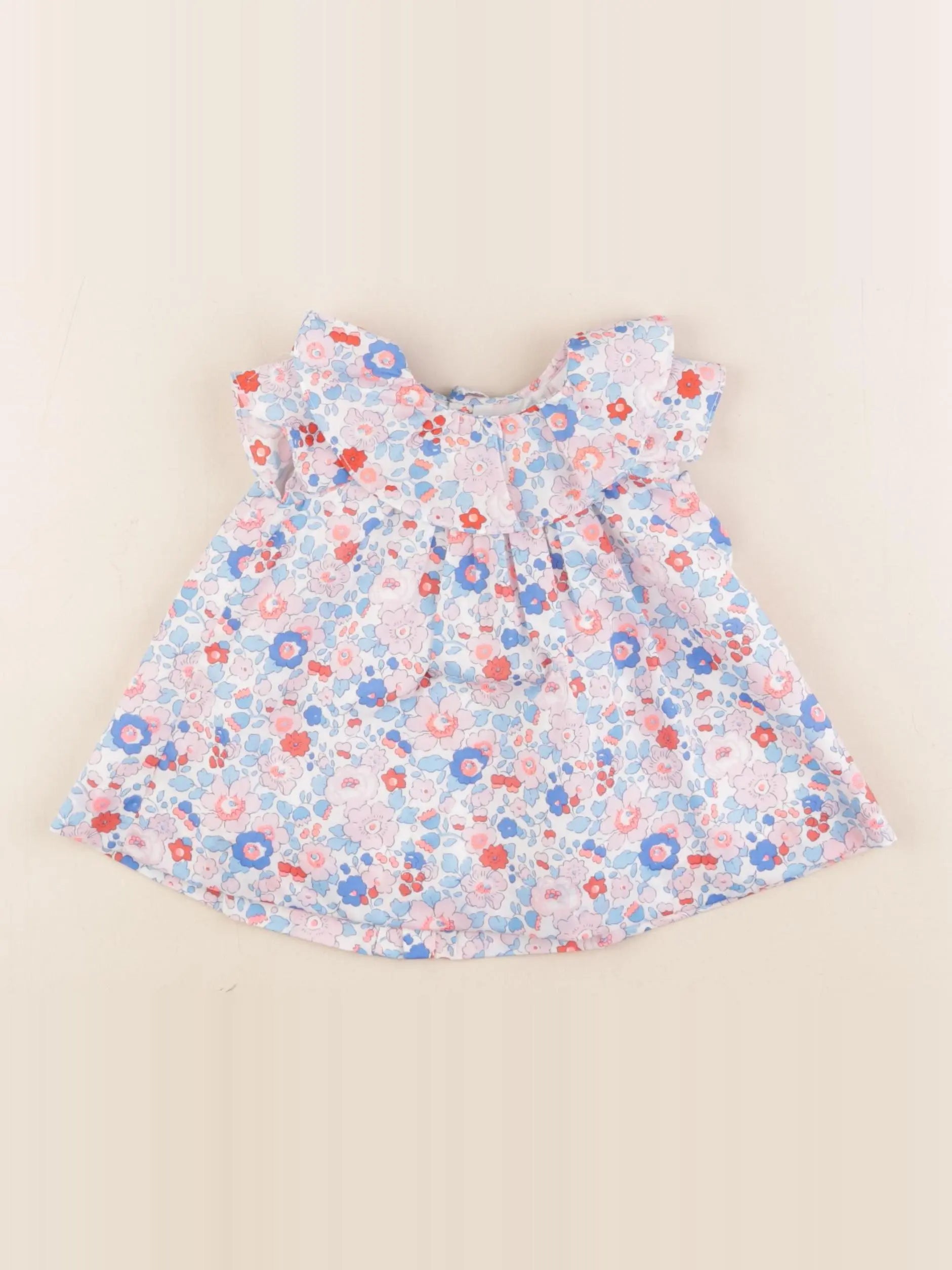 Jacadi - robe liberty multicolore - 1 mois