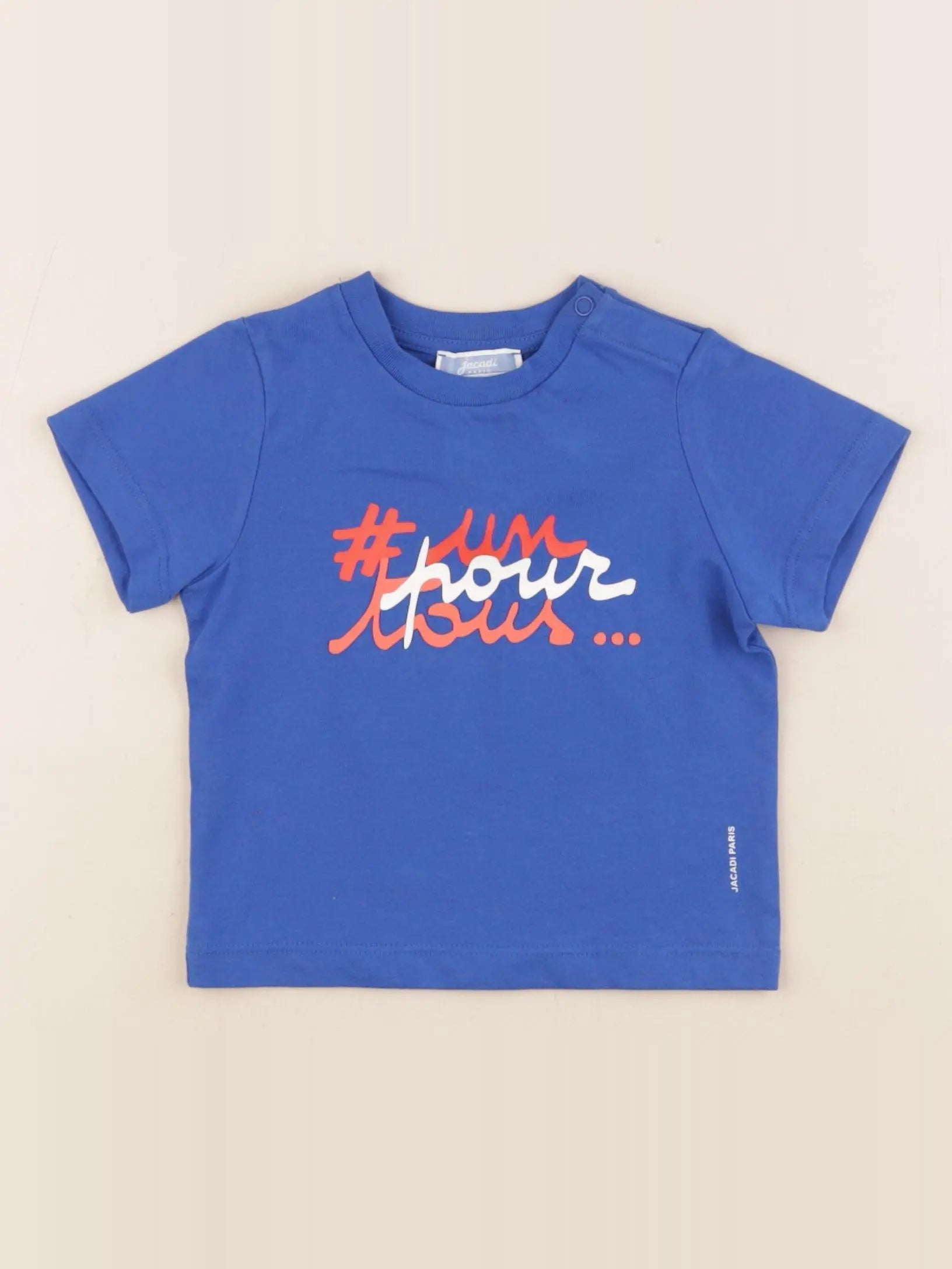 Jacadi - tee-shirt bleu - 12 mois