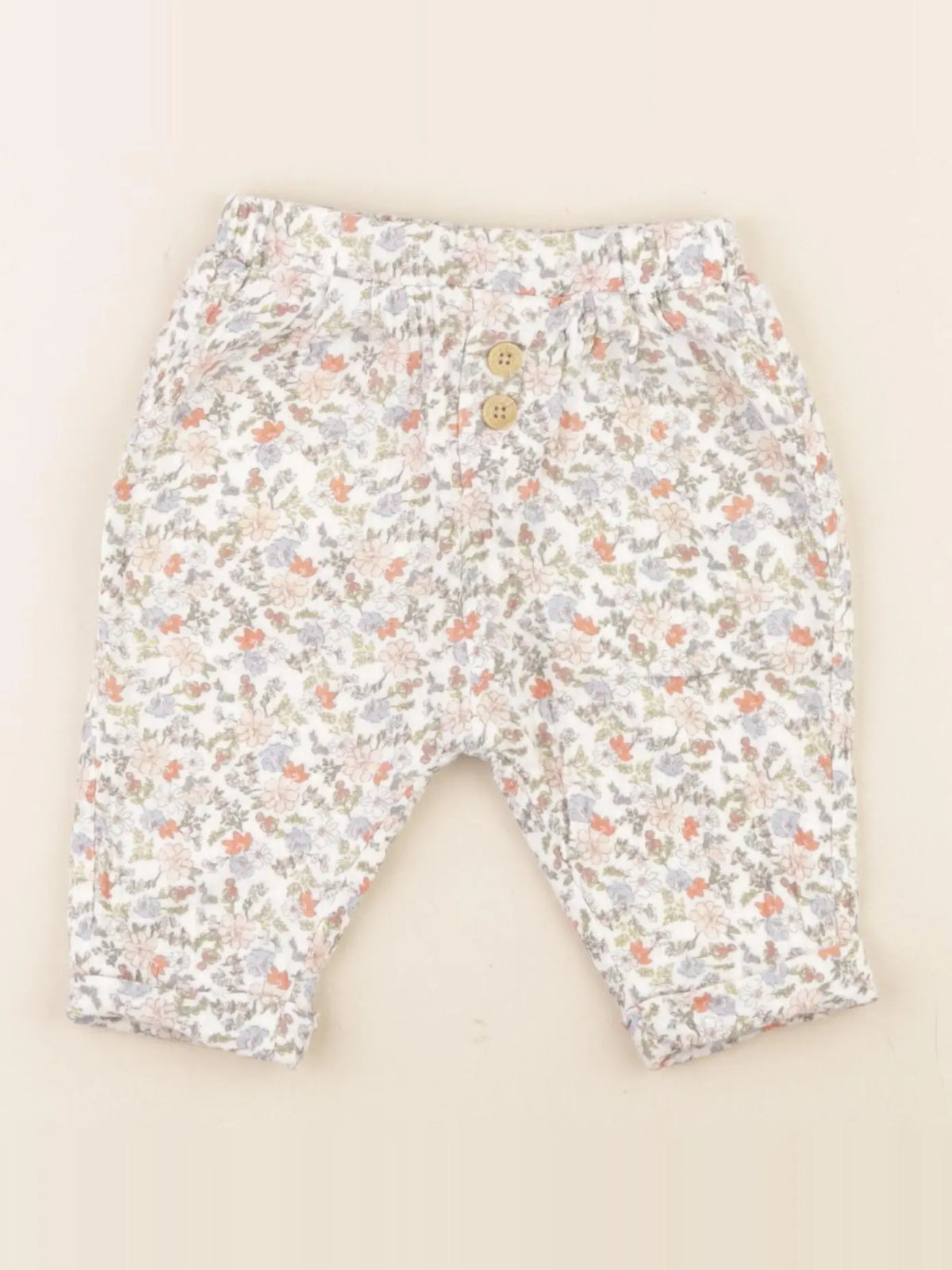 Vertbaudet - pantalon multicolore - 6 mois
