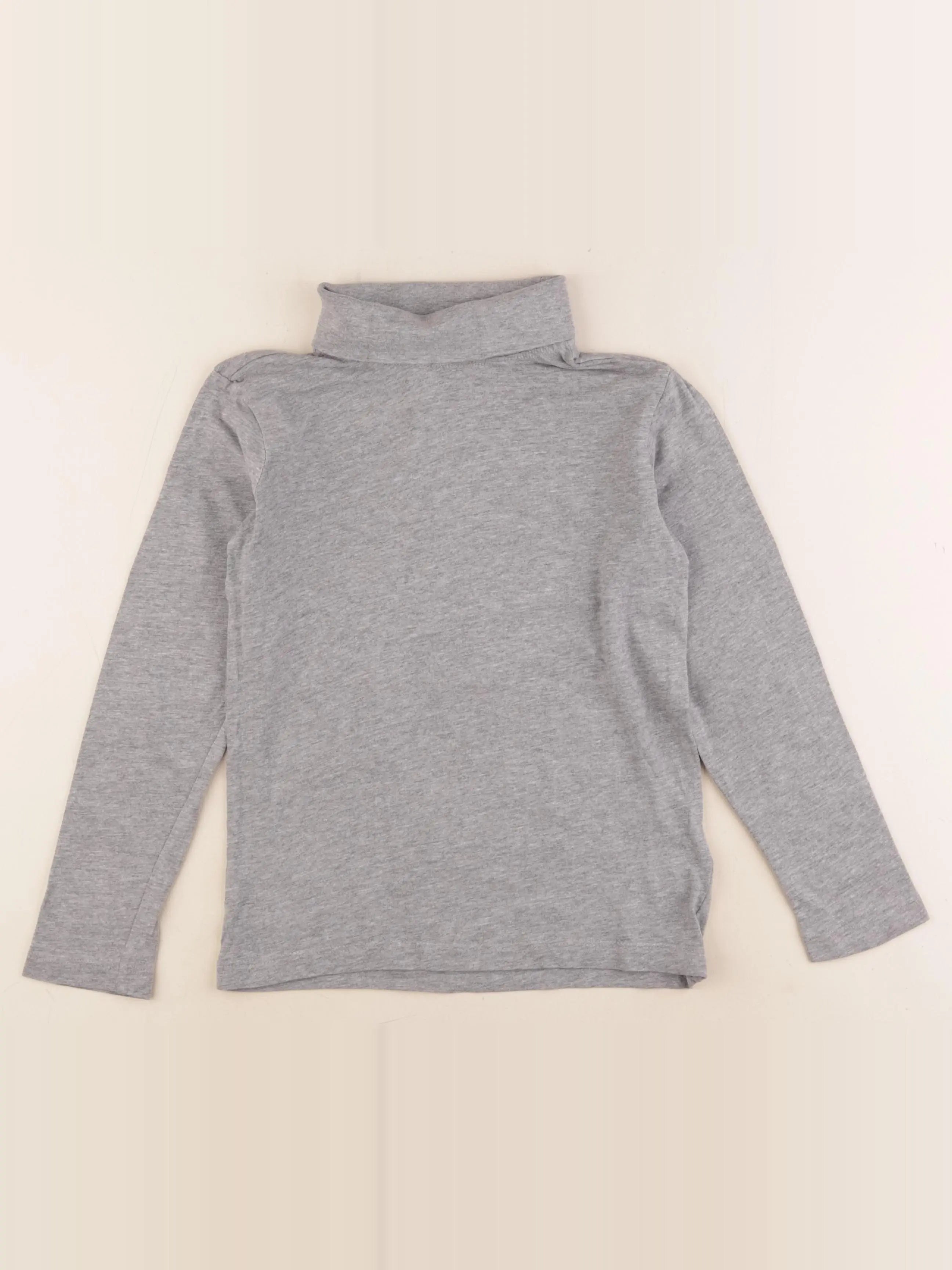 Vertbaudet - sous-pull gris - 8 ans