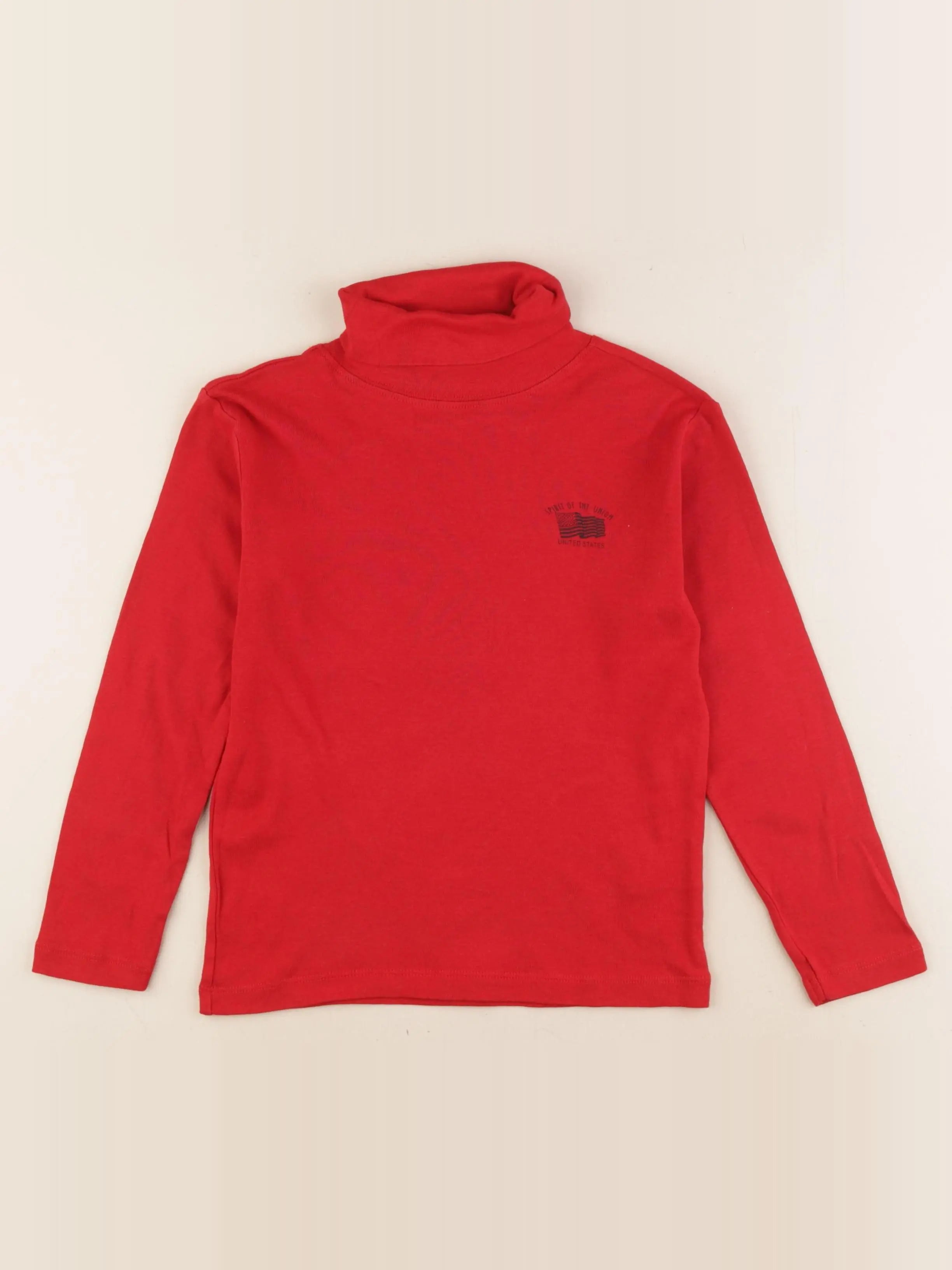 Vertbaudet - sous-pull rouge - 8 ans